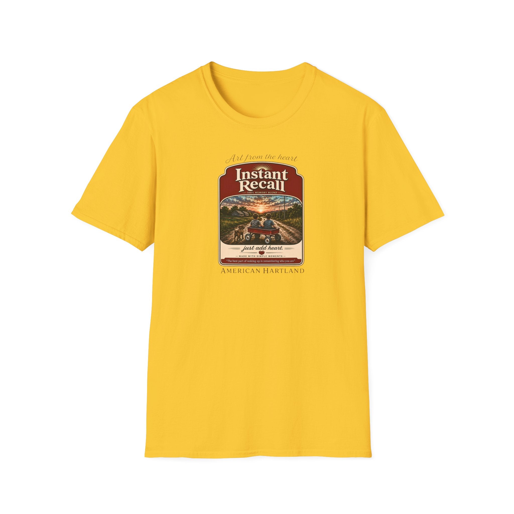 Instant Recall T-Shirt — Vintage Road Trip Sunset Graphic