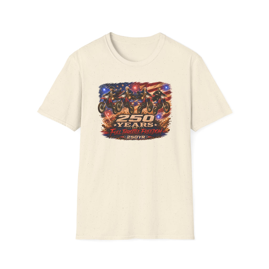 Motorcycle 250 Years T‑Shirt — Full Throttle Freedom Graphic Tee