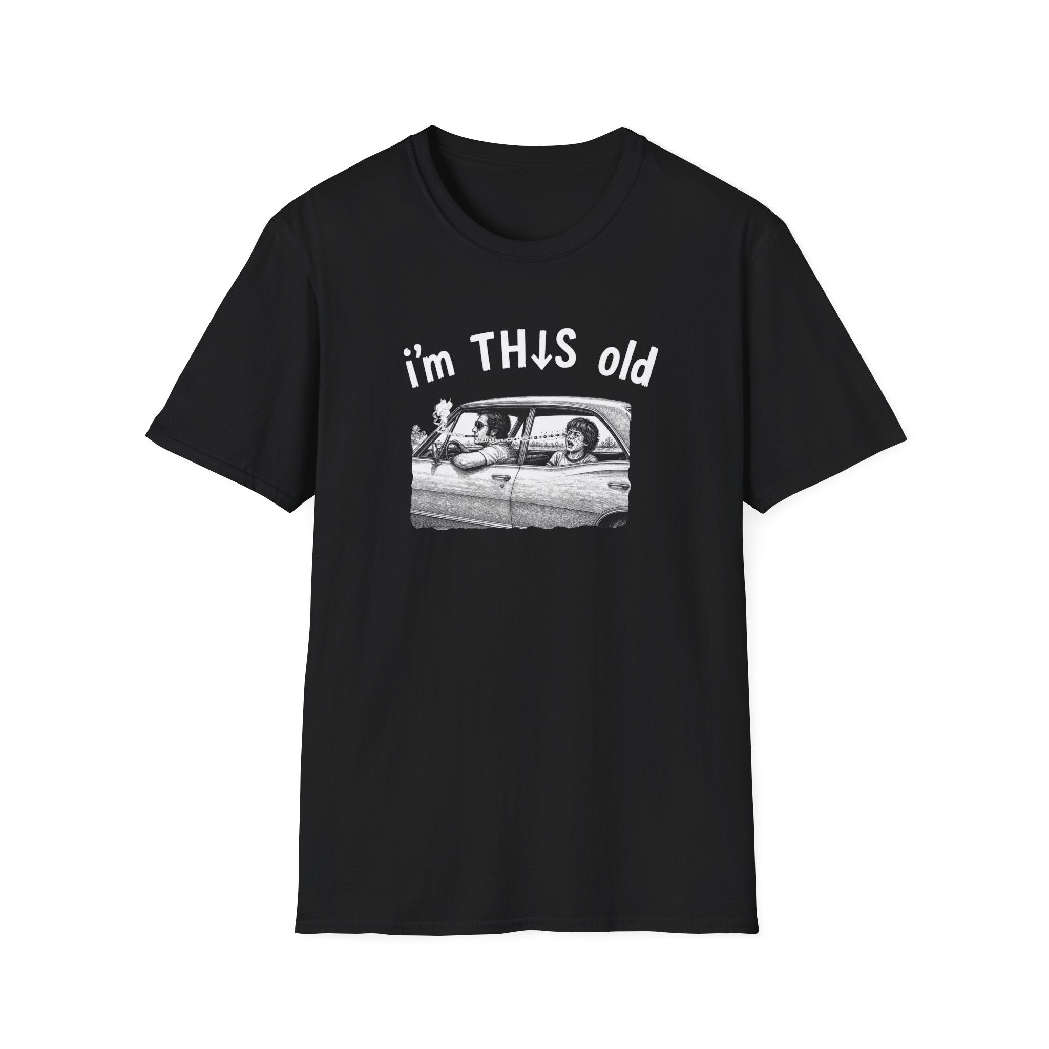 Retro 'I'm This Old' Vintage Car T‑Shirt — Funny Nostalgia Tee