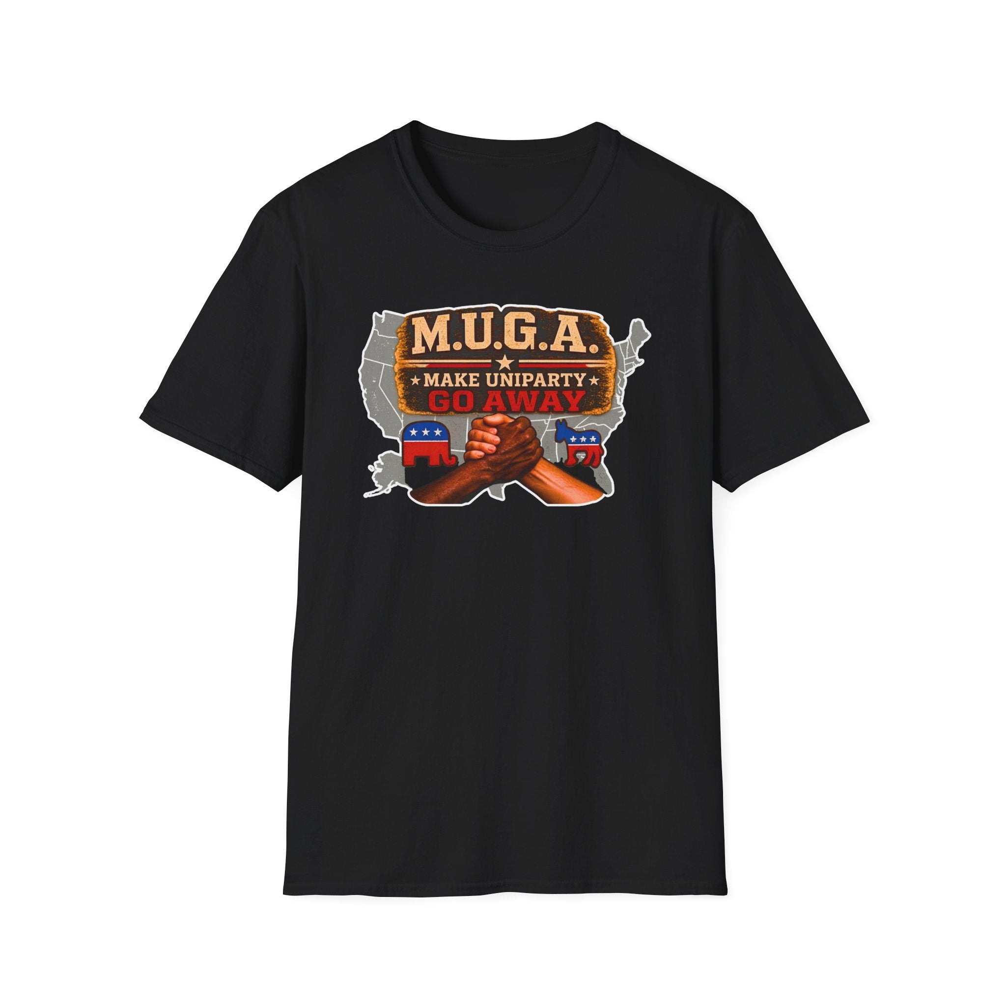 T-Shirt — M.U.G.A. "Make Uniparty Go Away" Political Unity Graphic Tee