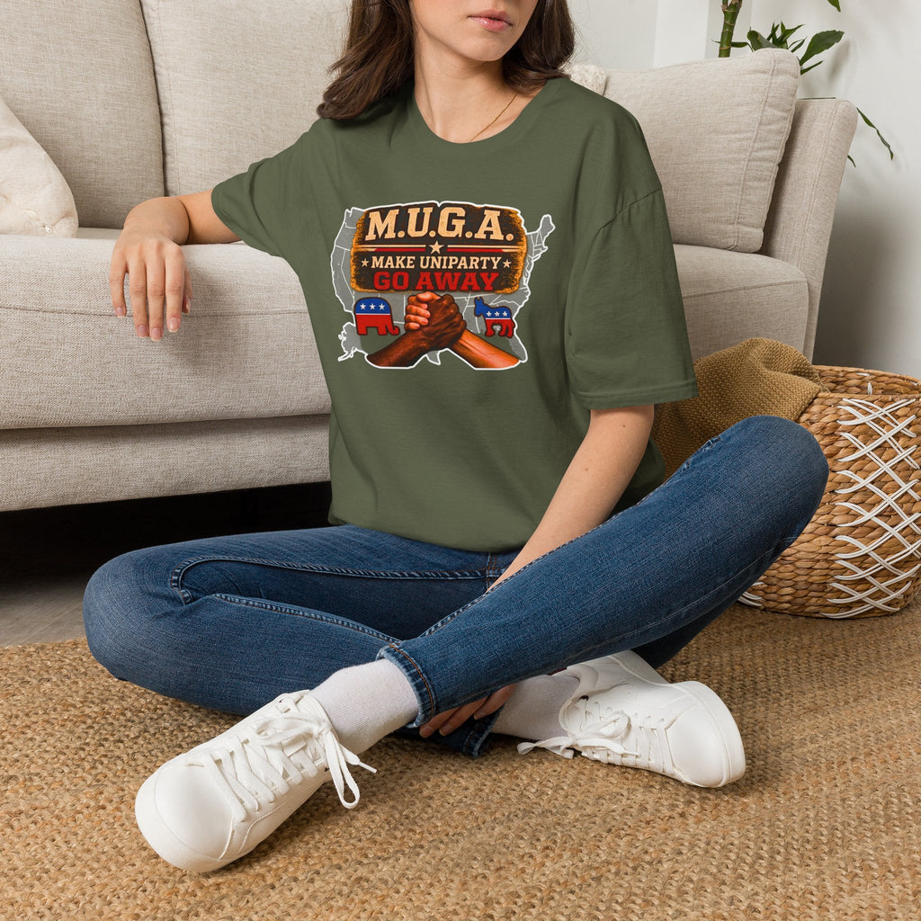 T-Shirt — M.U.G.A. "Make Uniparty Go Away" Political Unity Graphic Tee