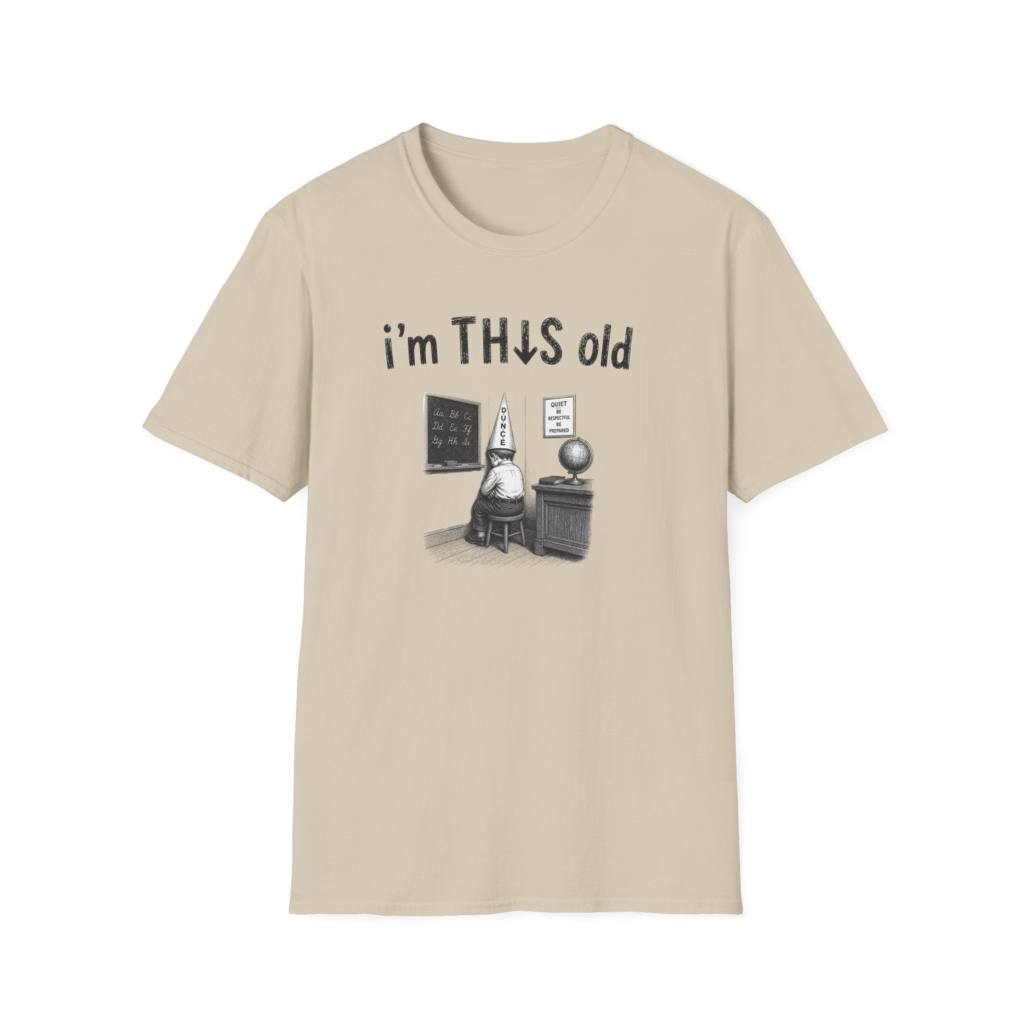 Retro 'I'm This Old' Vintage Schoolroom T-Shirt