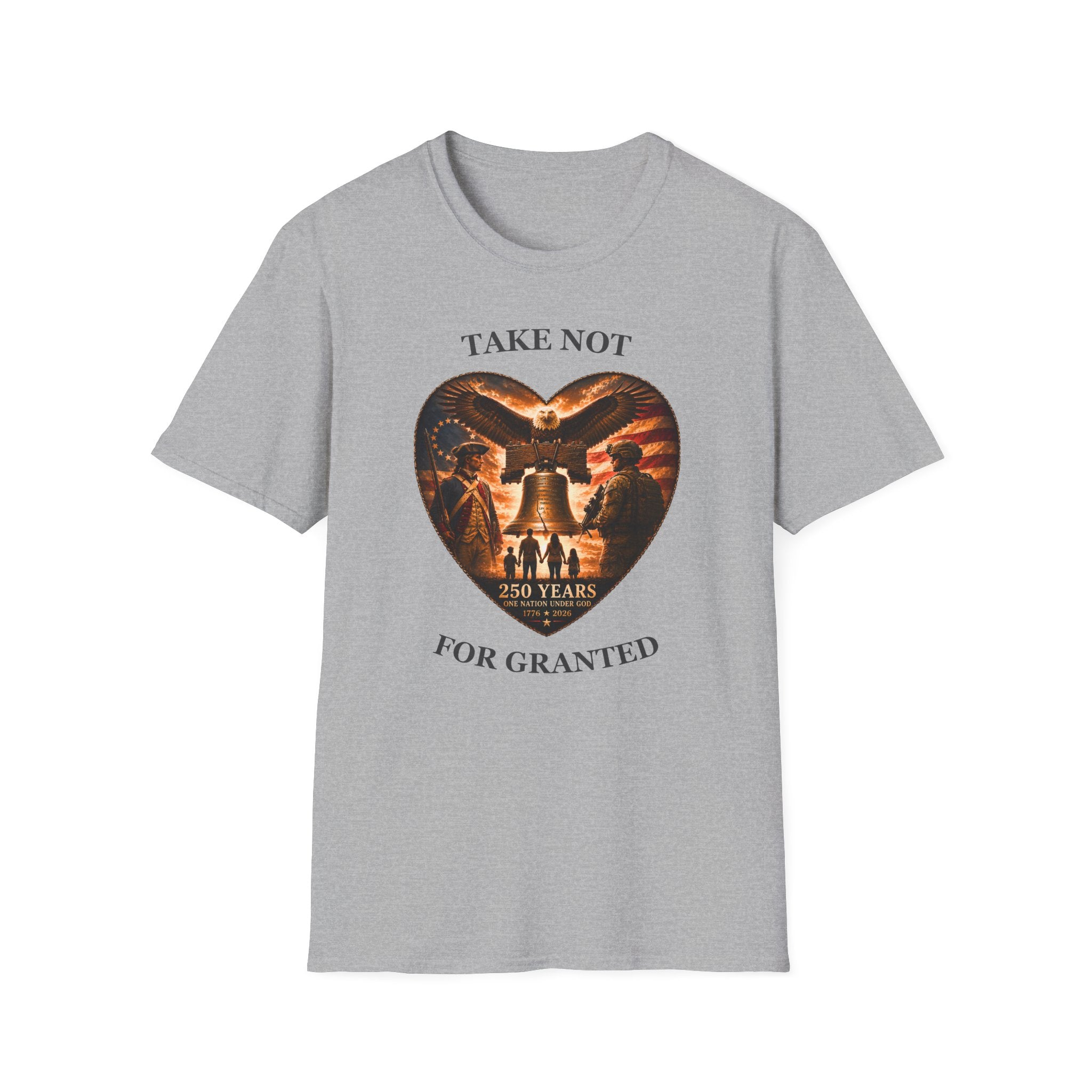 Liberty Heart T‑Shirt — "Take Not For Granted"