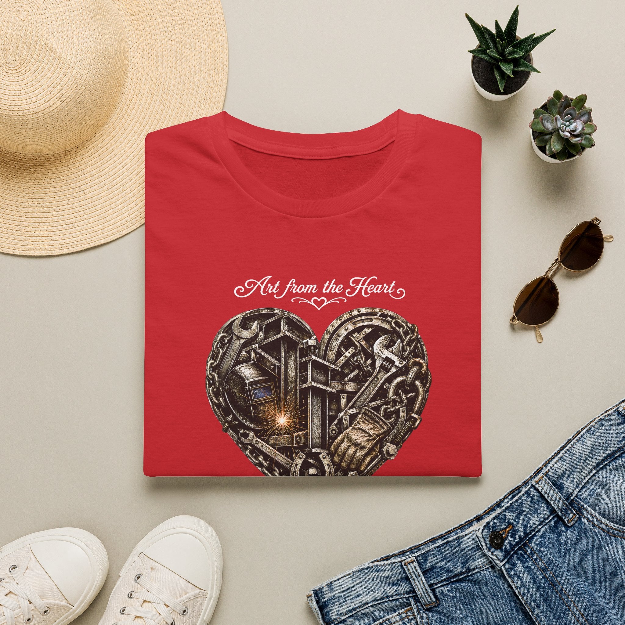 Heart of Metal Graphic Tee — “Art from the Heart”