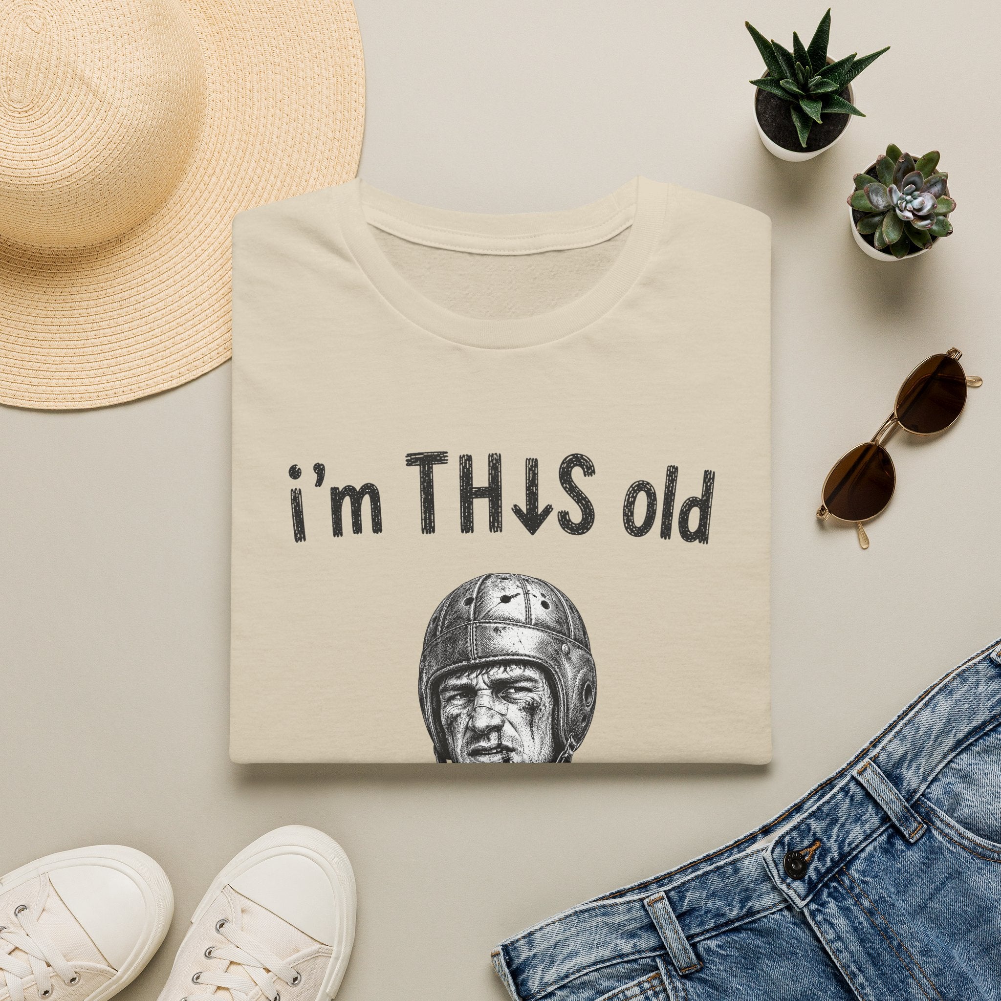 Vintage Football "I'm This Old" T-Shirt