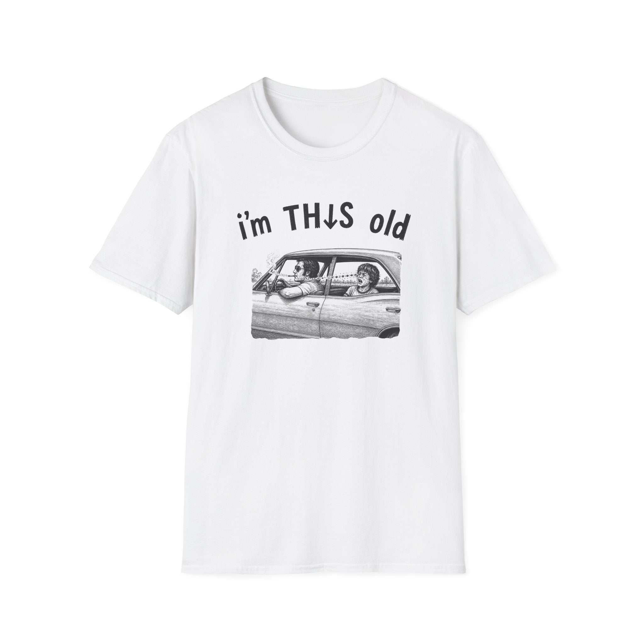 Retro 'I'm This Old' Vintage Car T‑Shirt — Funny Nostalgia Tee
