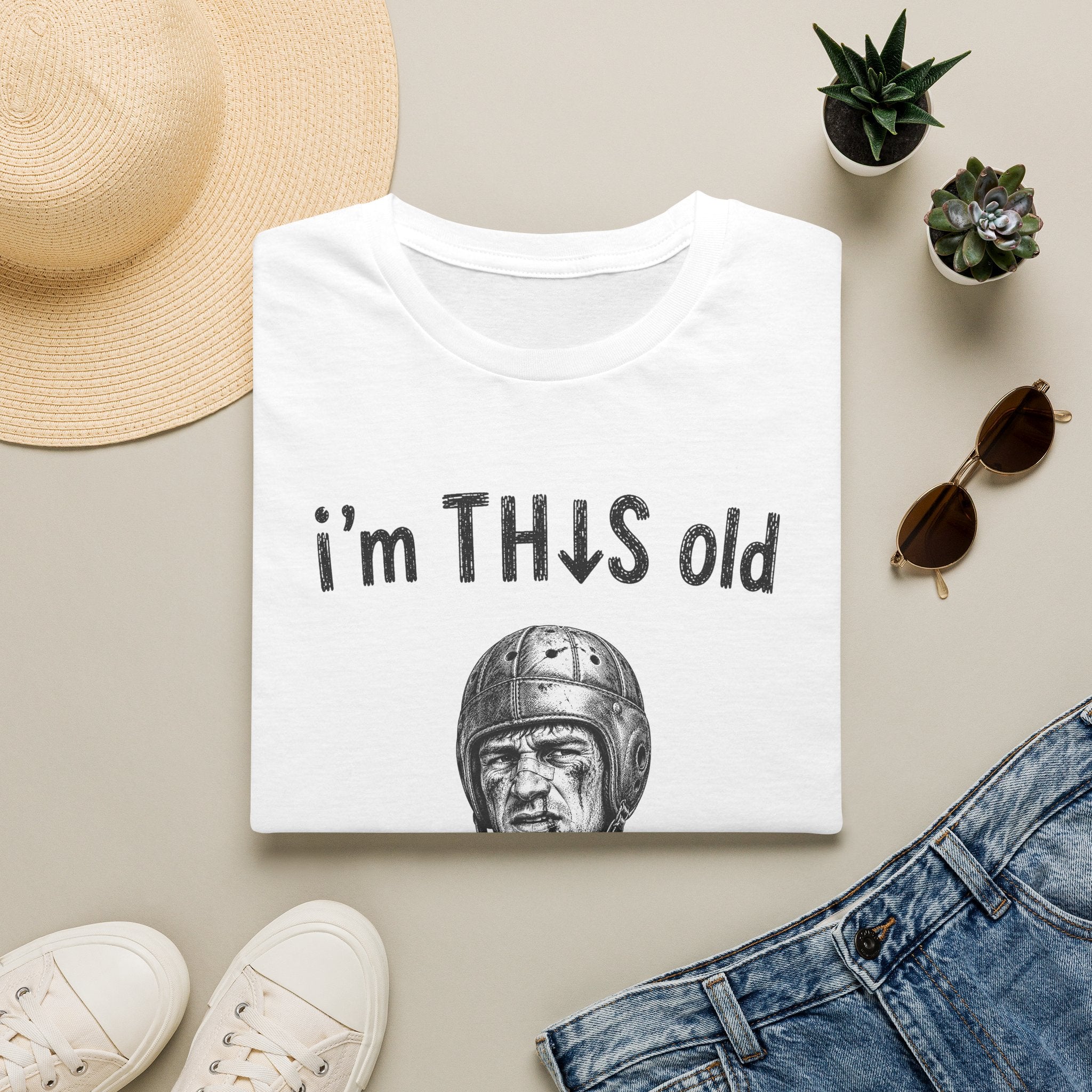 Vintage Football "I'm This Old" T-Shirt