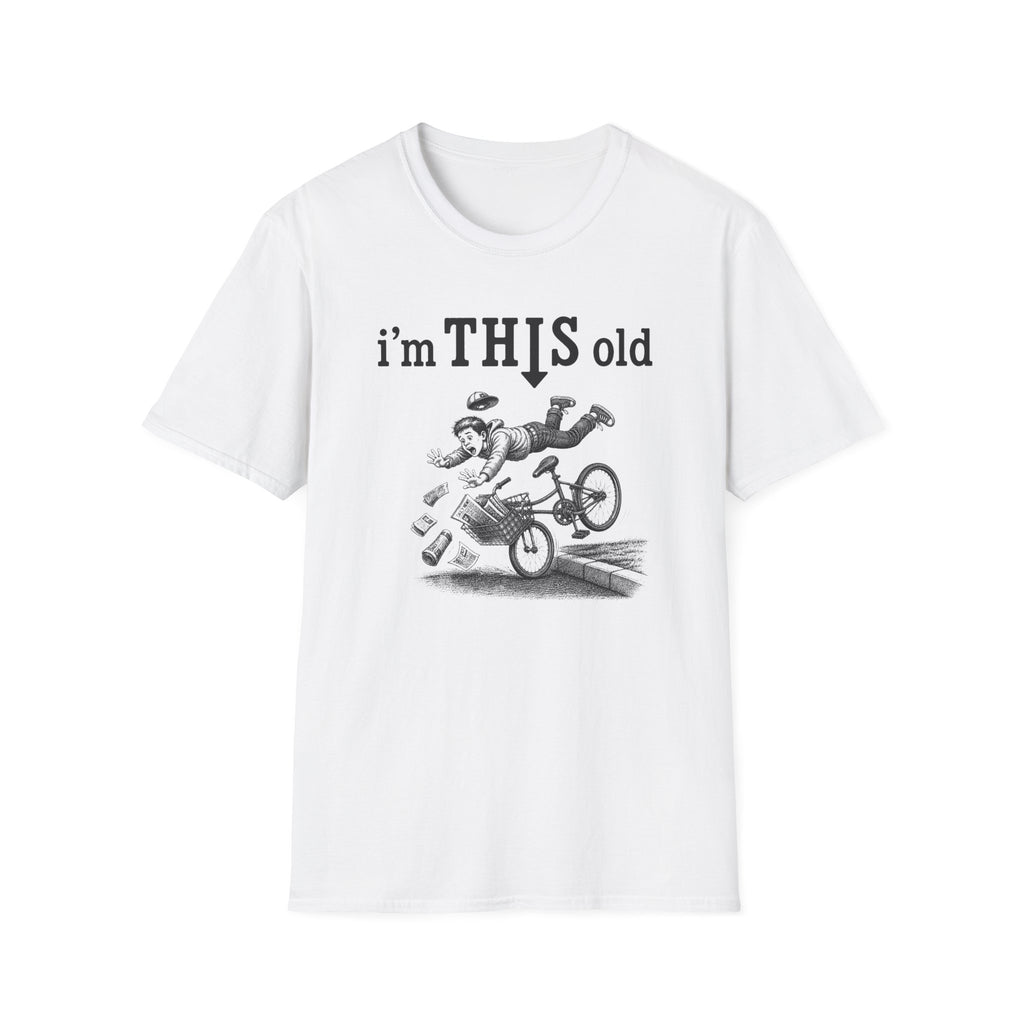 Retro 'I'm THIS Old' T-Shirt — Funny Vintage Bicycle Crash Tee