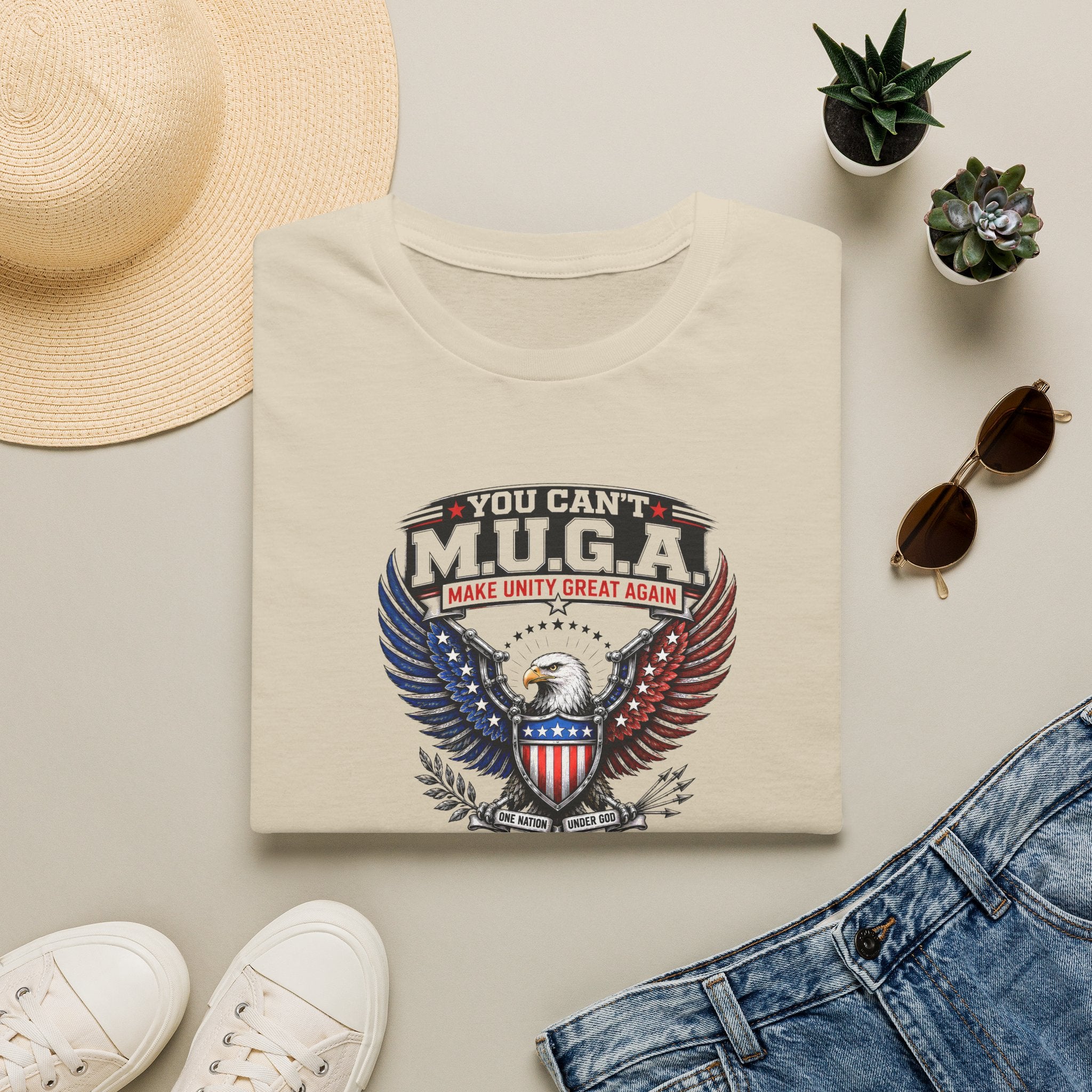 Make Unity Great Again T-Shirt — Patriotic Eagle M.U.G.A. Graphic Tee