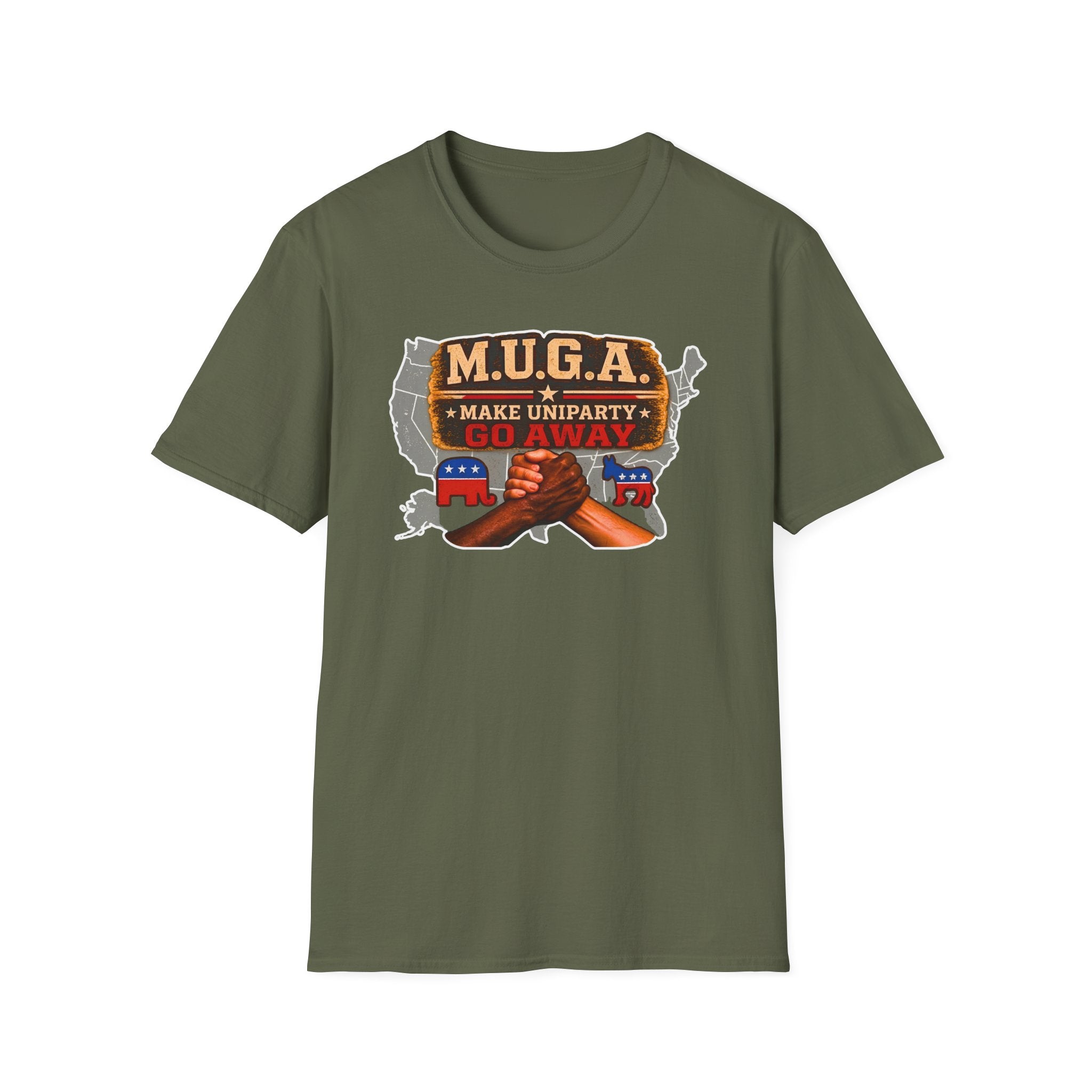 T-Shirt — M.U.G.A. "Make Uniparty Go Away" Political Unity Graphic Tee