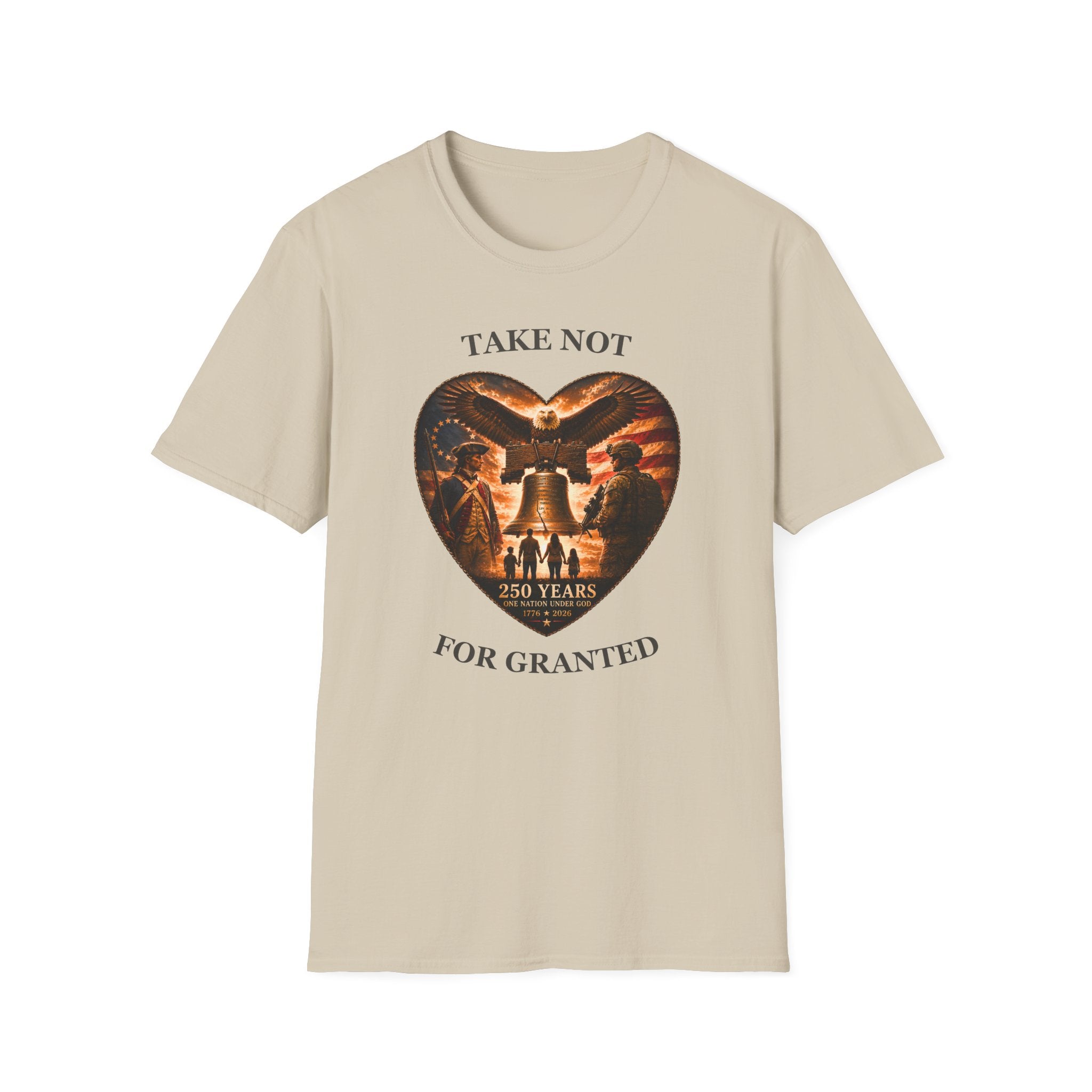 Liberty Heart T‑Shirt — "Take Not For Granted"