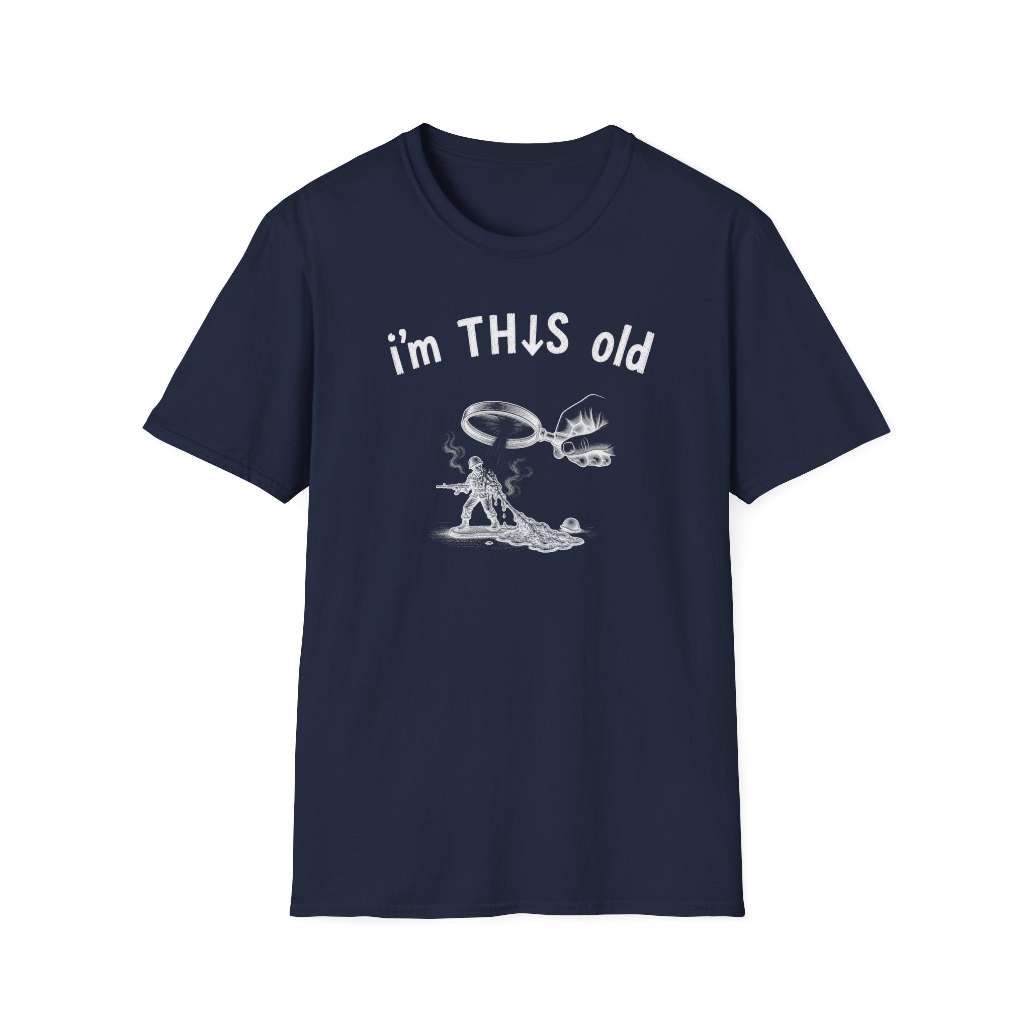 Vintage Detective 'I'm This Old' T-Shirt – Funny Retro Magnifying Glass Graphic