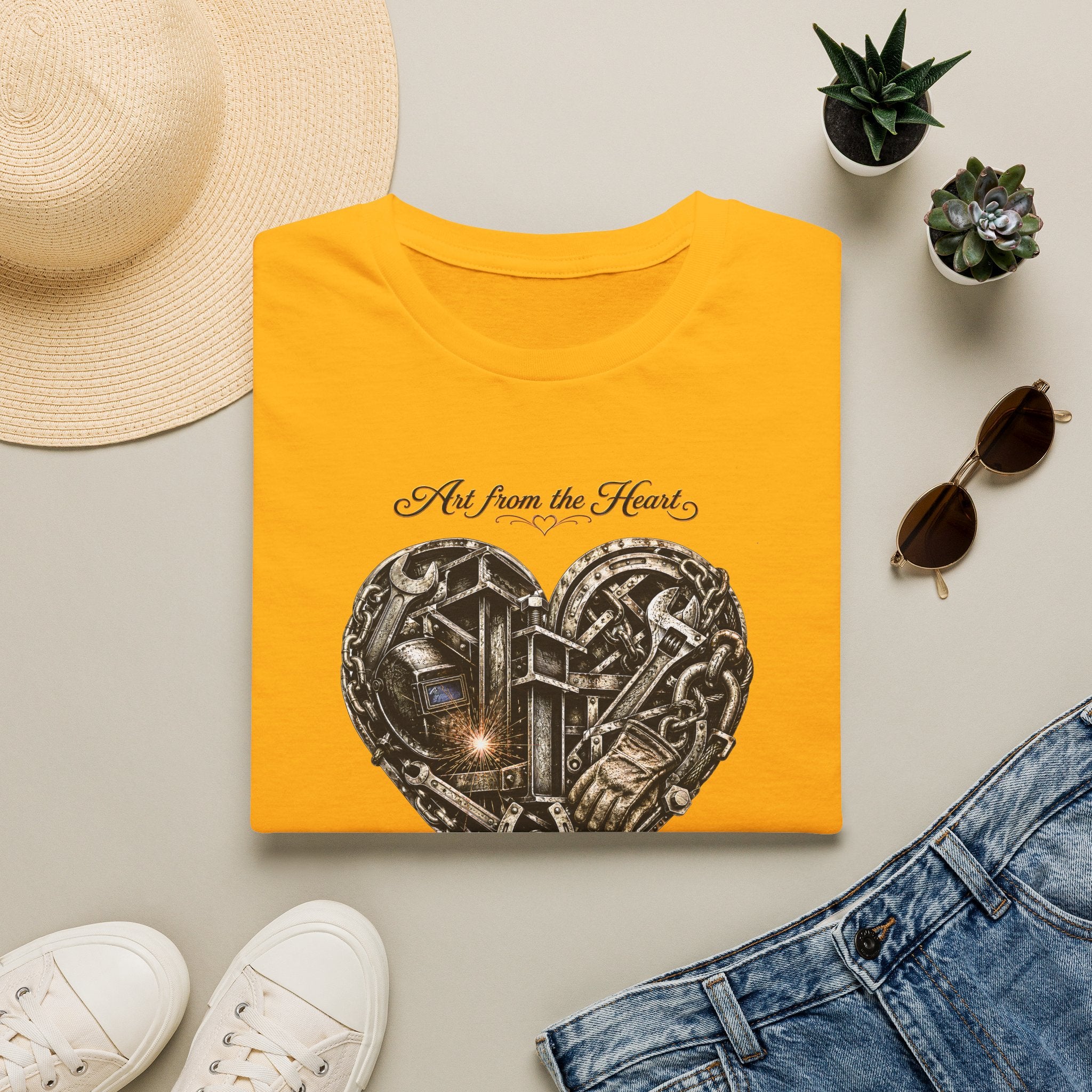 Heart of Metal Graphic Tee — “Art from the Heart”