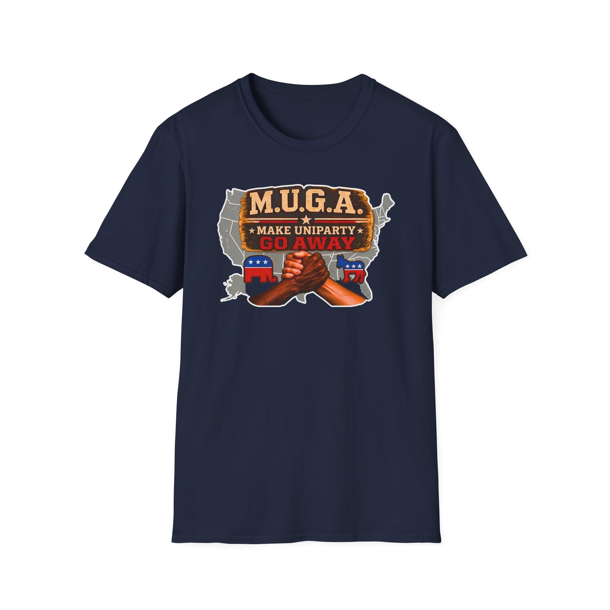 T-Shirt — M.U.G.A. "Make Uniparty Go Away" Political Unity Graphic Tee