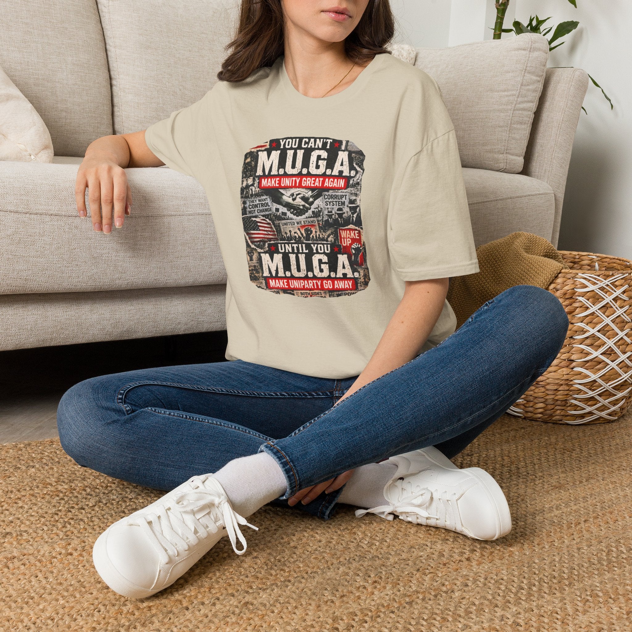 You Can't M.U.G.A. 'Make Unity Great Again' T-Shirt — Political Satire Tee