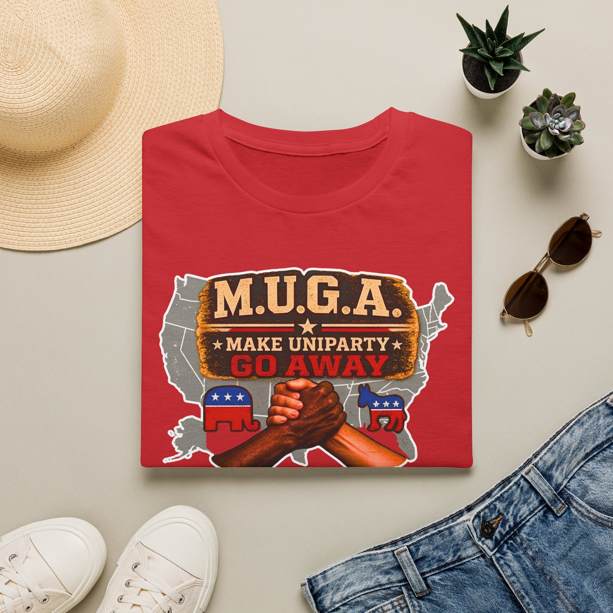 T-Shirt — M.U.G.A. "Make Uniparty Go Away" Political Unity Graphic Tee