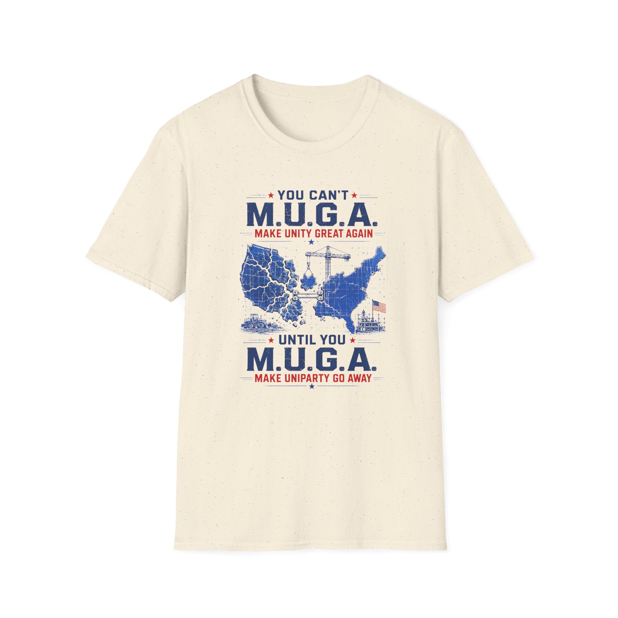 M.U.G.A. Map T-Shirt — "You Can't M.U.G.A. Until You M.U.G.A." Patriotic Unity Tee