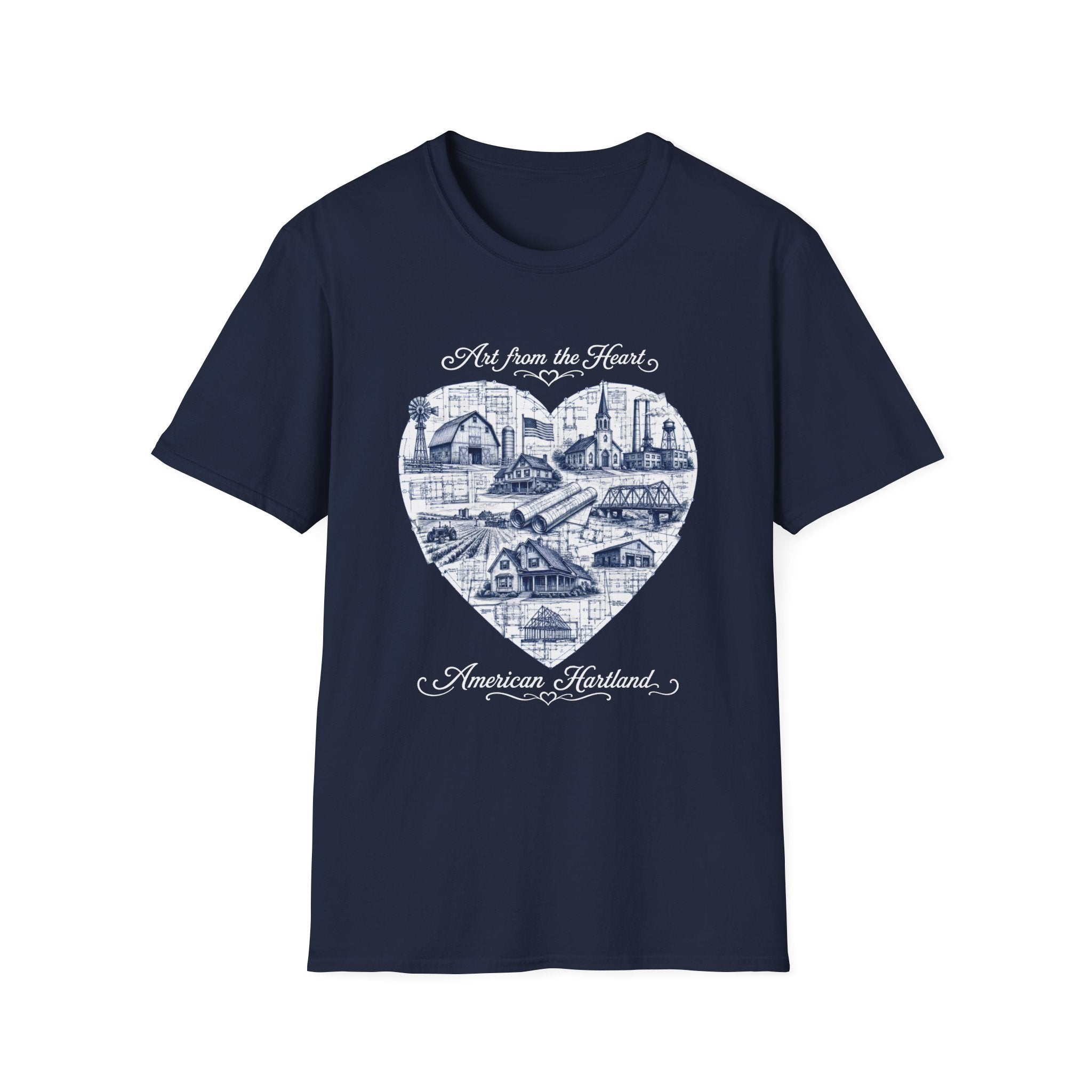 "Art from the Heart" Blueprint T-shirt