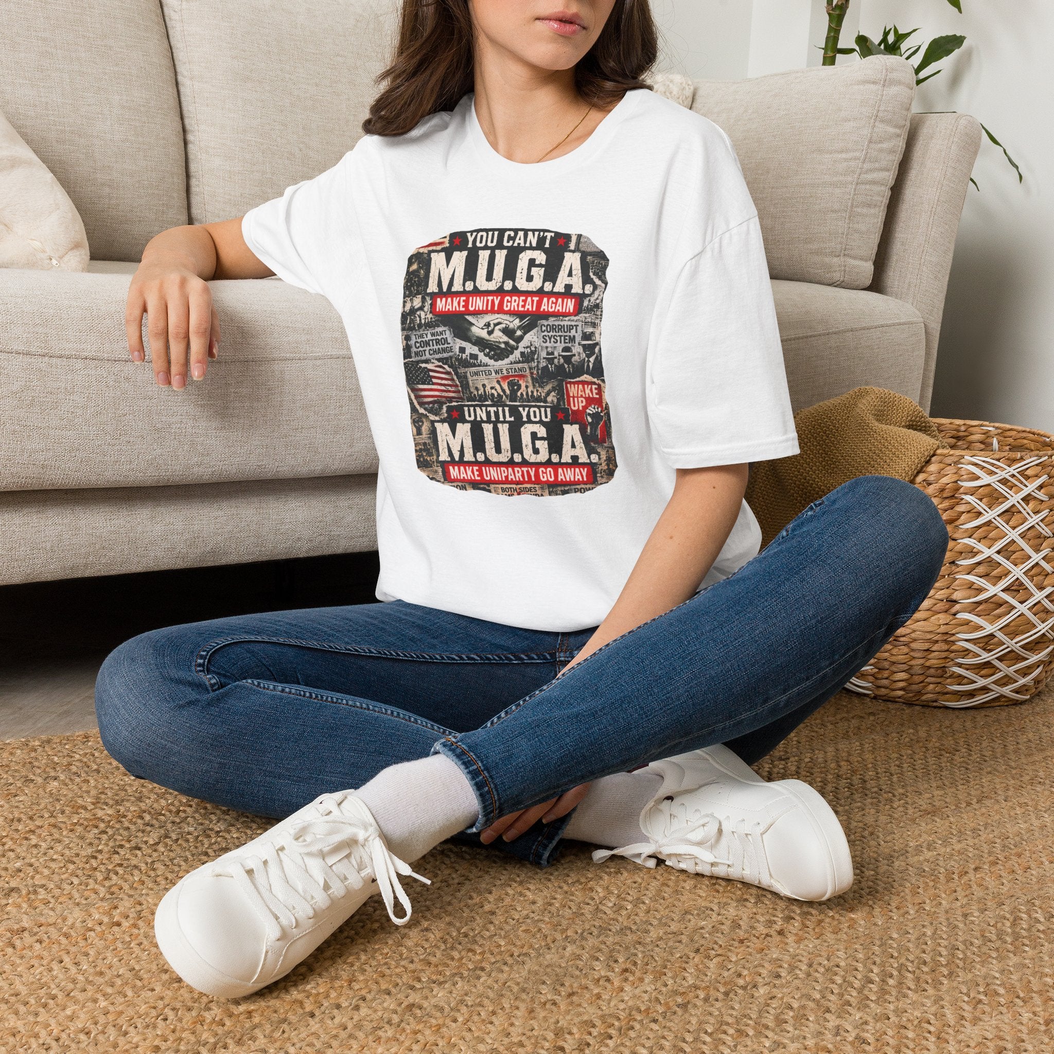 You Can't M.U.G.A. 'Make Unity Great Again' T-Shirt — Political Satire Tee