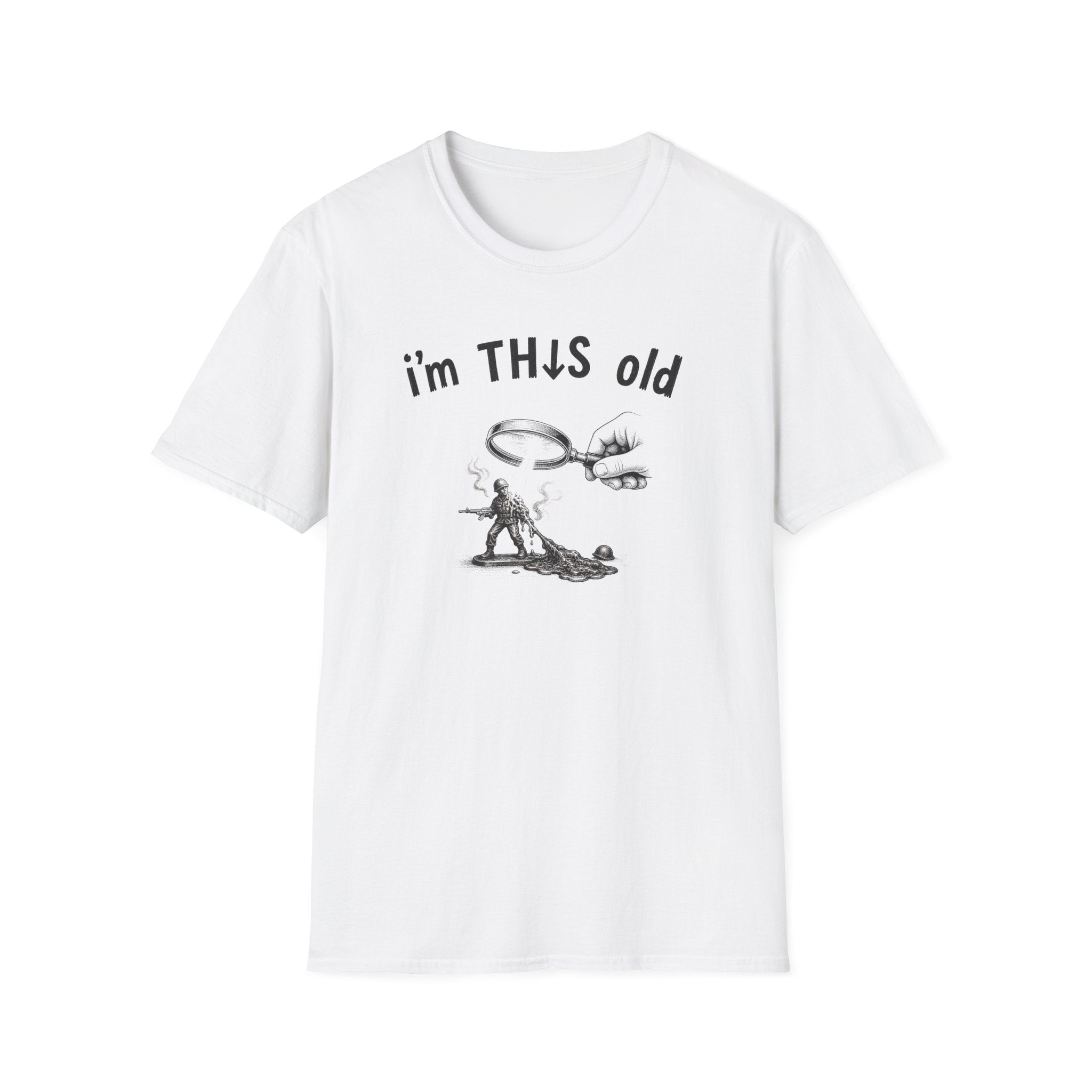 Vintage Detective 'I'm This Old' T-Shirt – Funny Retro Magnifying Glass Graphic