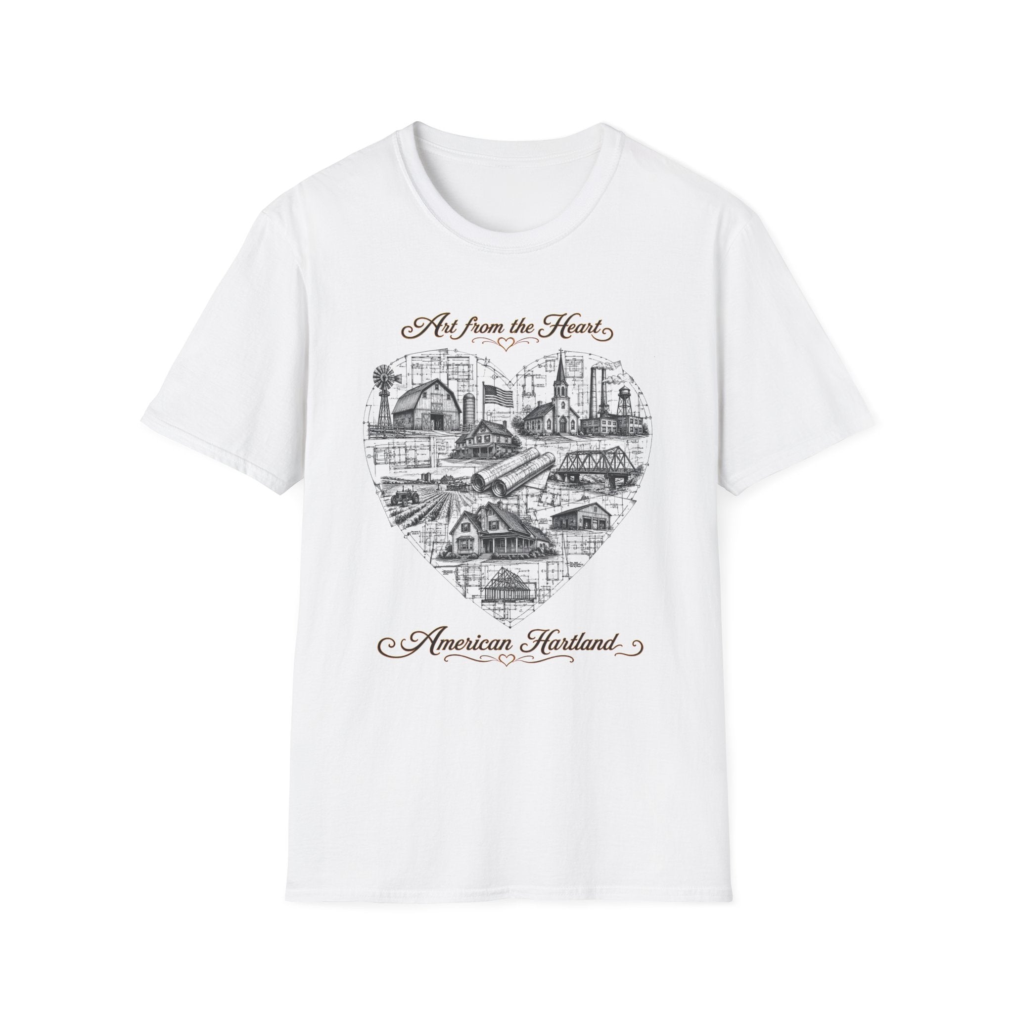 "Art from the Heart" Blueprint T-shirt