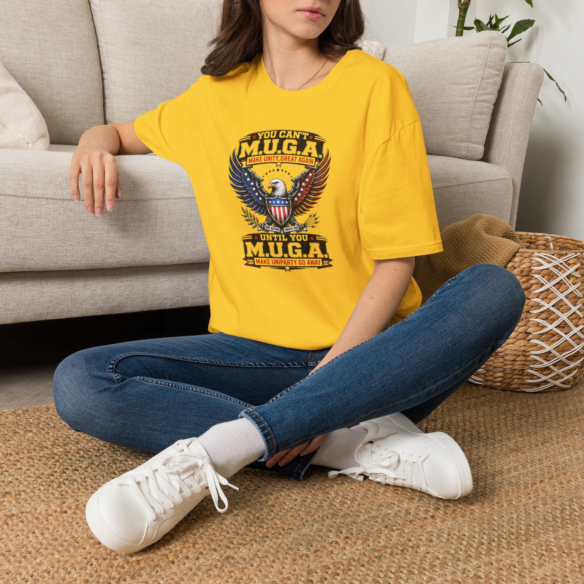 Make Unity Great Again T-Shirt — Patriotic Eagle M.U.G.A. Graphic Tee
