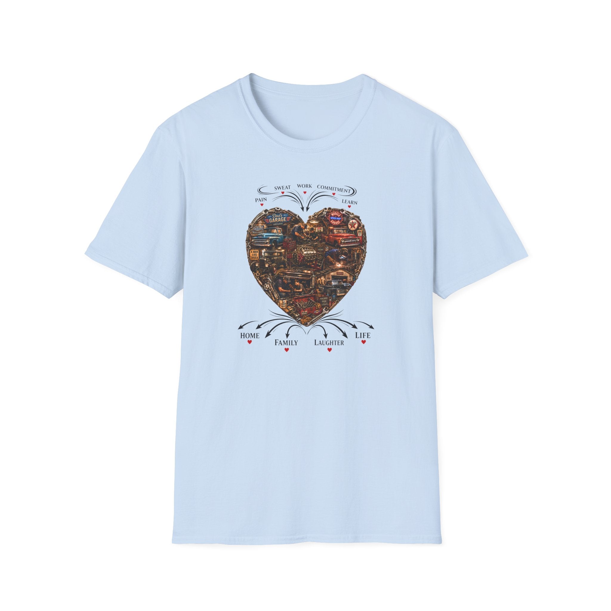 Heart Collage T-Shirt — Vintage Graphic