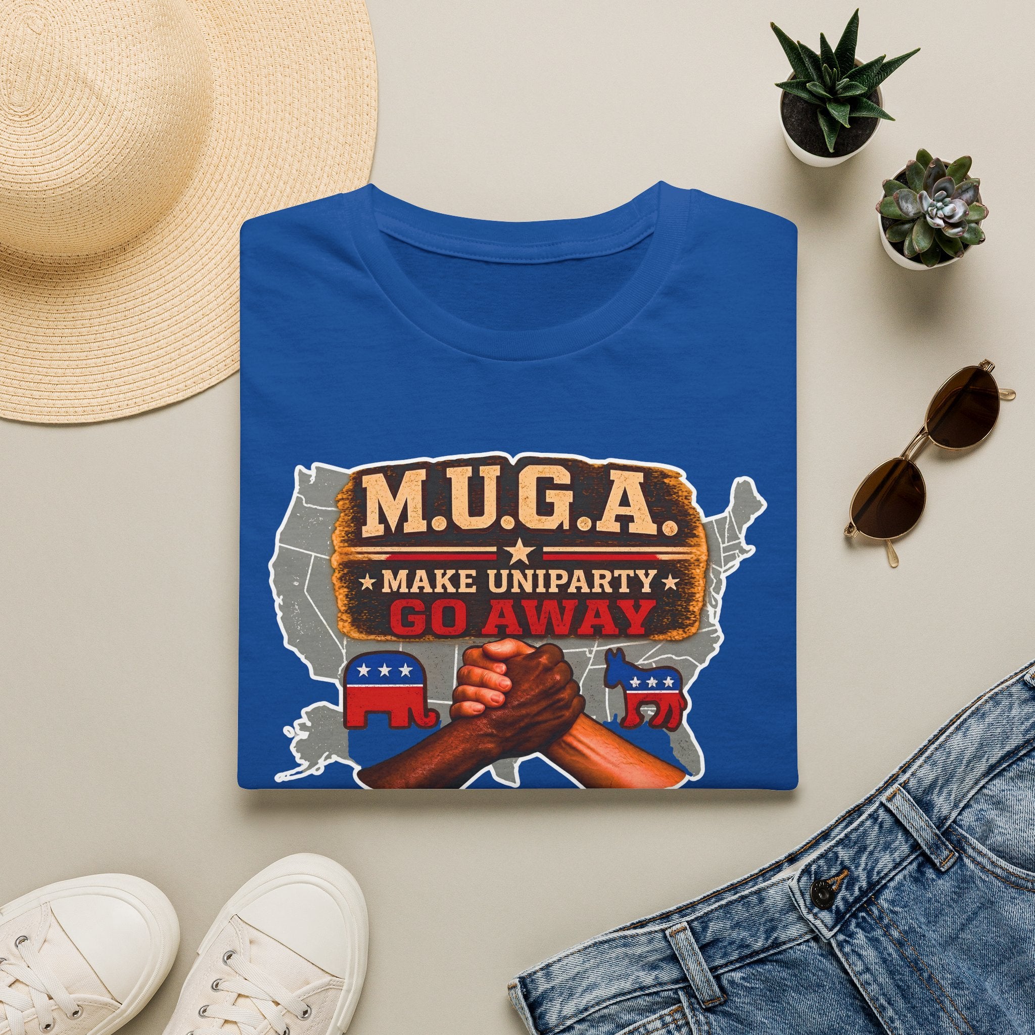 T-Shirt — M.U.G.A. "Make Uniparty Go Away" Political Unity Graphic Tee