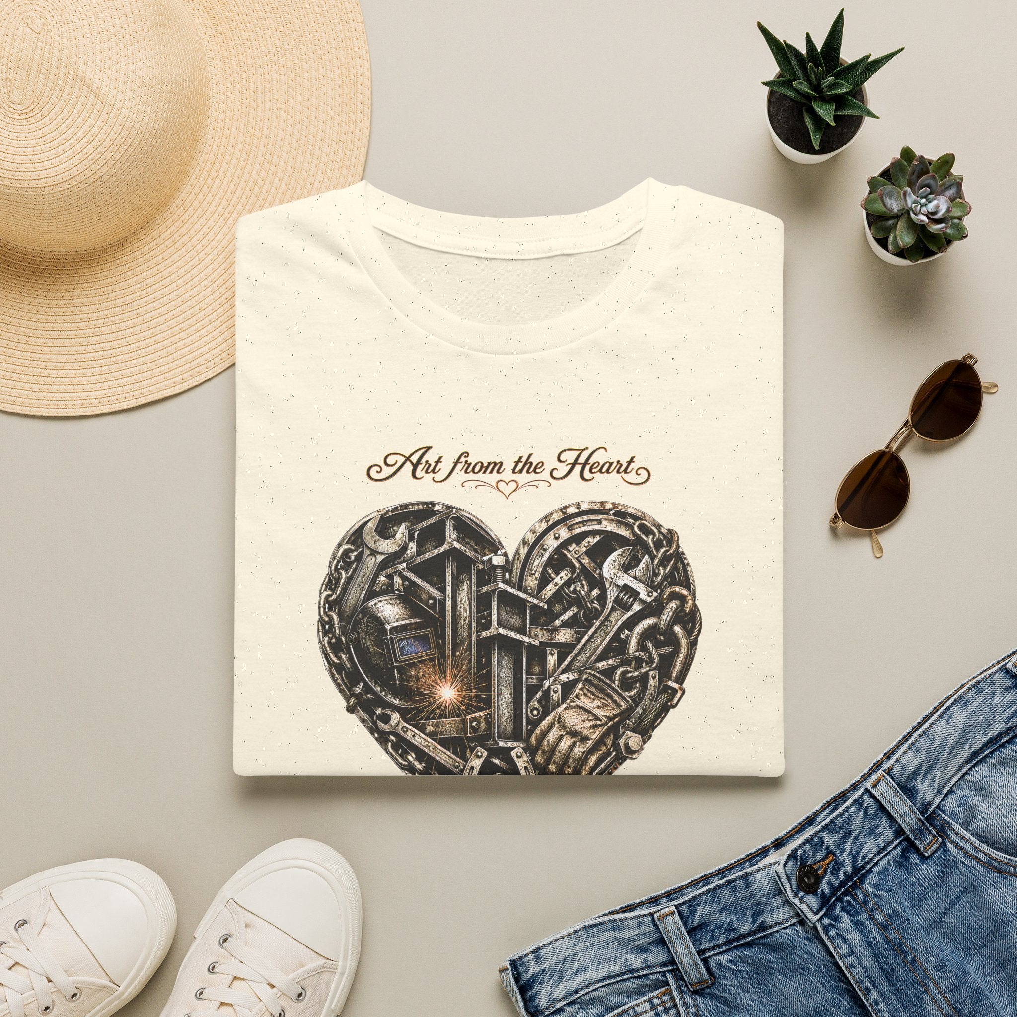 Heart of Metal Graphic Tee — “Art from the Heart”