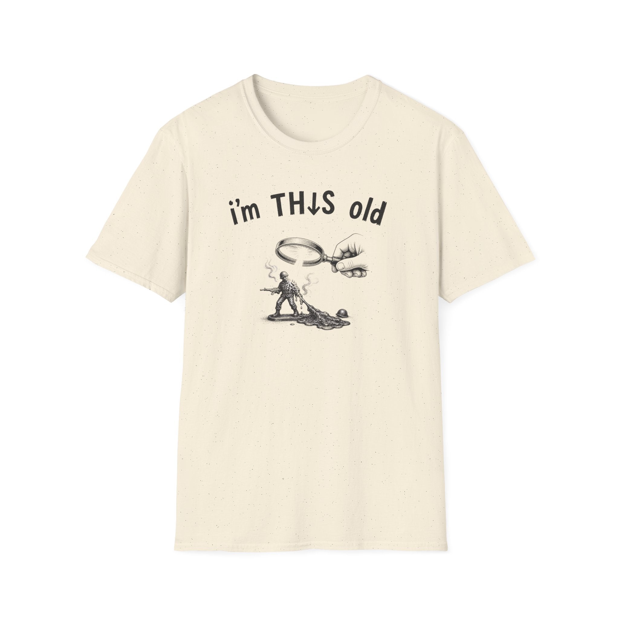 Vintage Detective 'I'm This Old' T-Shirt – Funny Retro Magnifying Glass Graphic