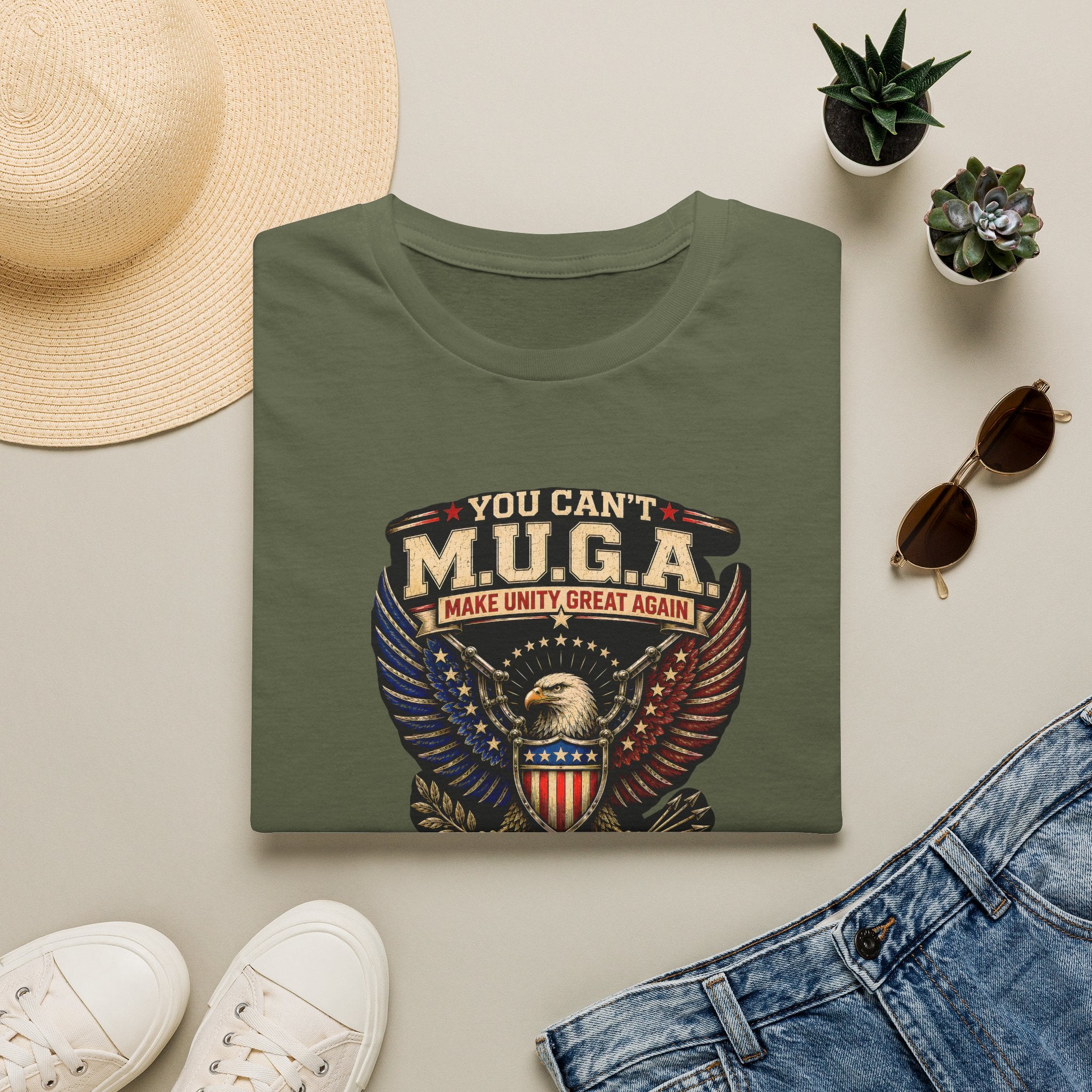 Make Unity Great Again T-Shirt — Patriotic Eagle M.U.G.A. Graphic Tee