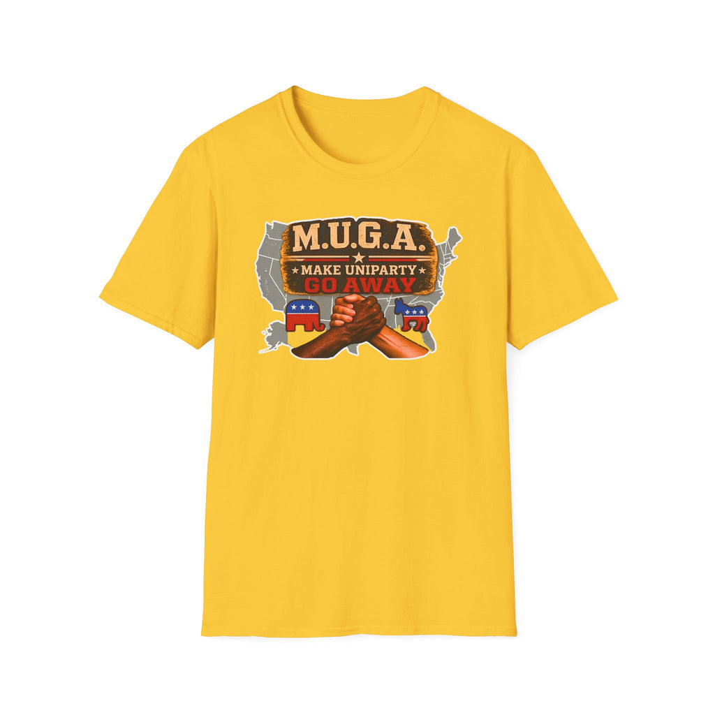 T-Shirt — M.U.G.A. "Make Uniparty Go Away" Political Unity Graphic Tee