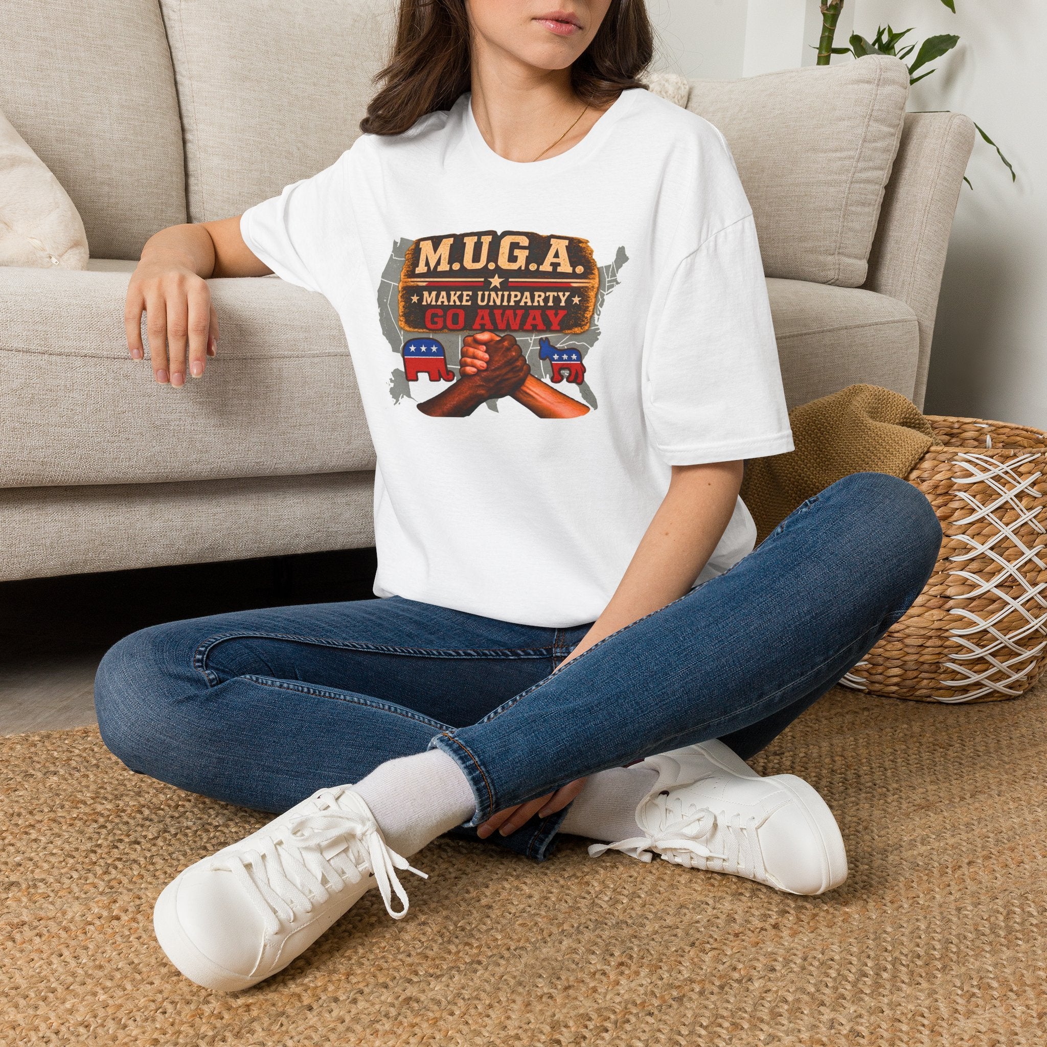 T-Shirt — M.U.G.A. "Make Uniparty Go Away" Political Unity Graphic Tee