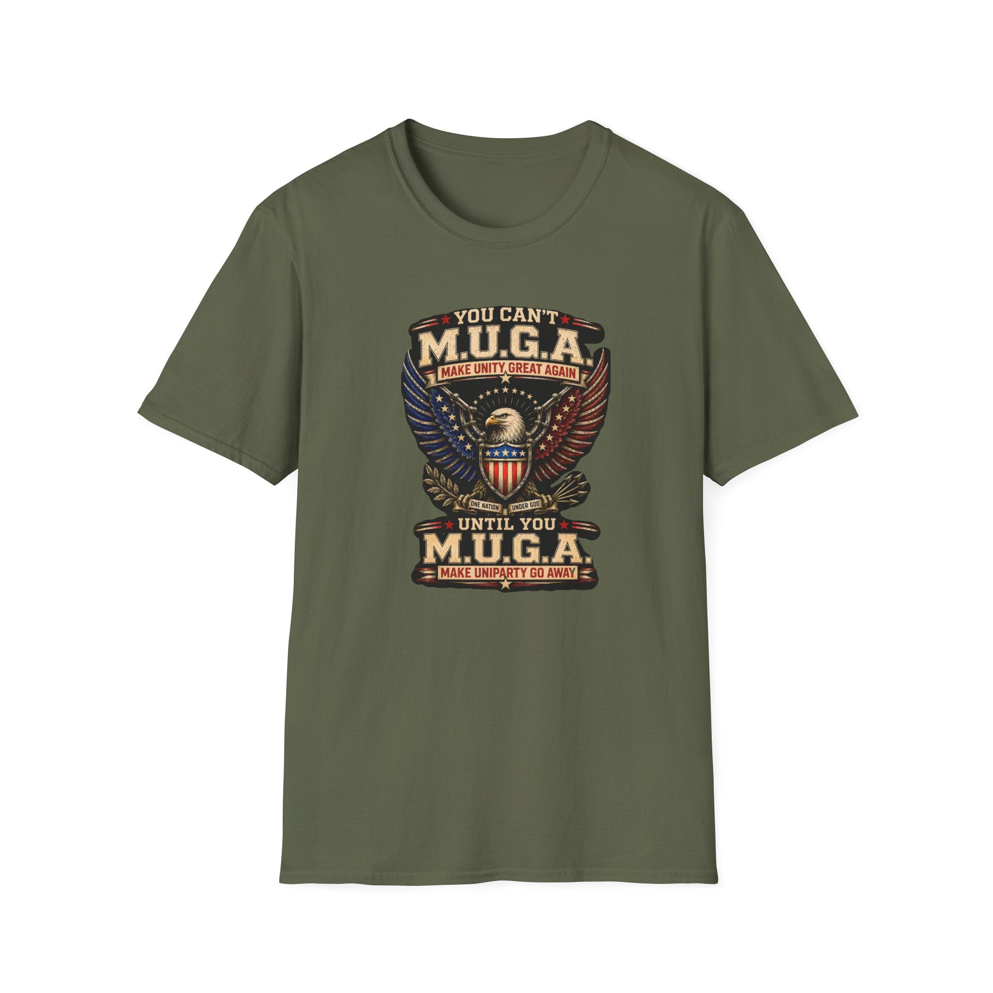 Make Unity Great Again T-Shirt — Patriotic Eagle M.U.G.A. Graphic Tee