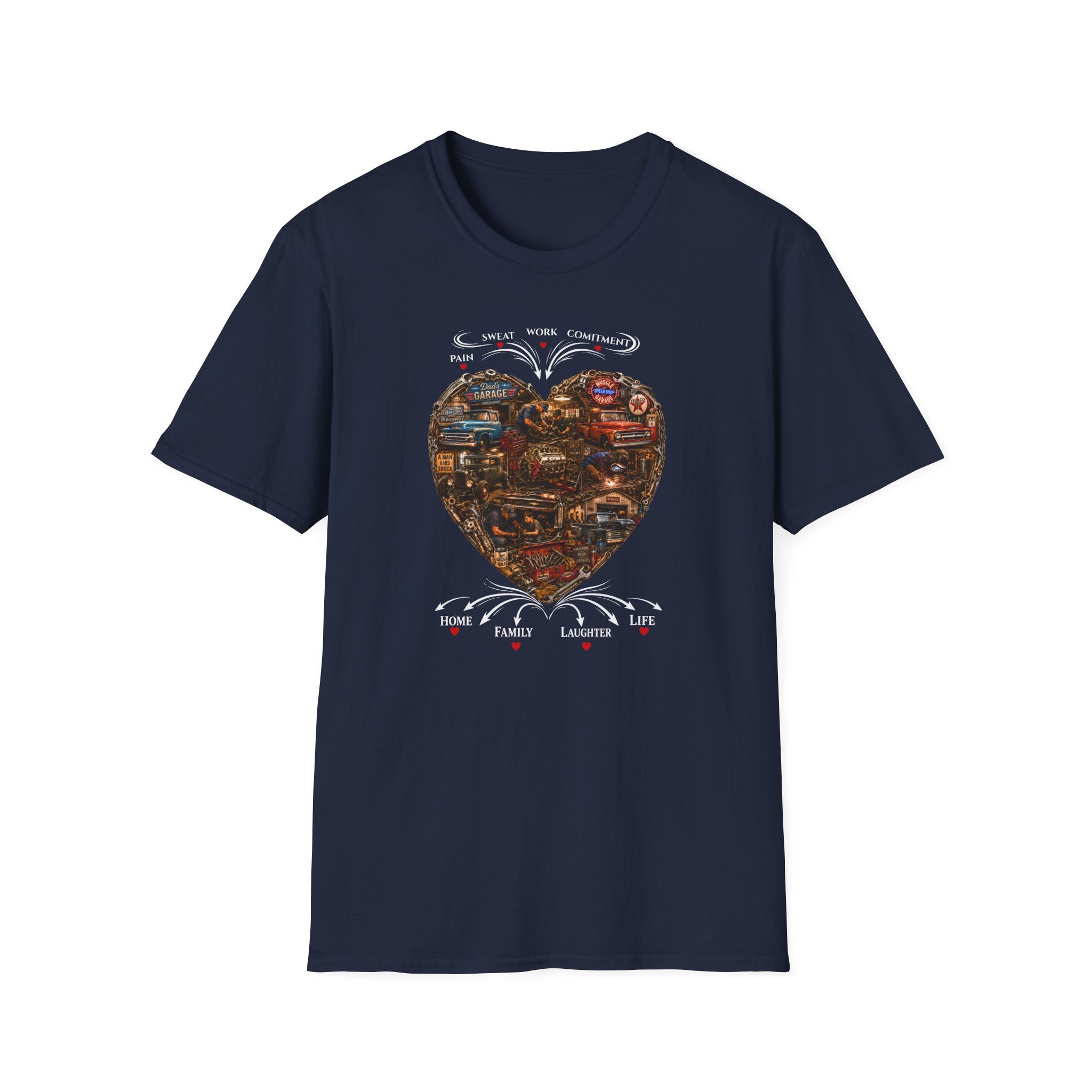 Heart Collage T-Shirt — Vintage Graphic
