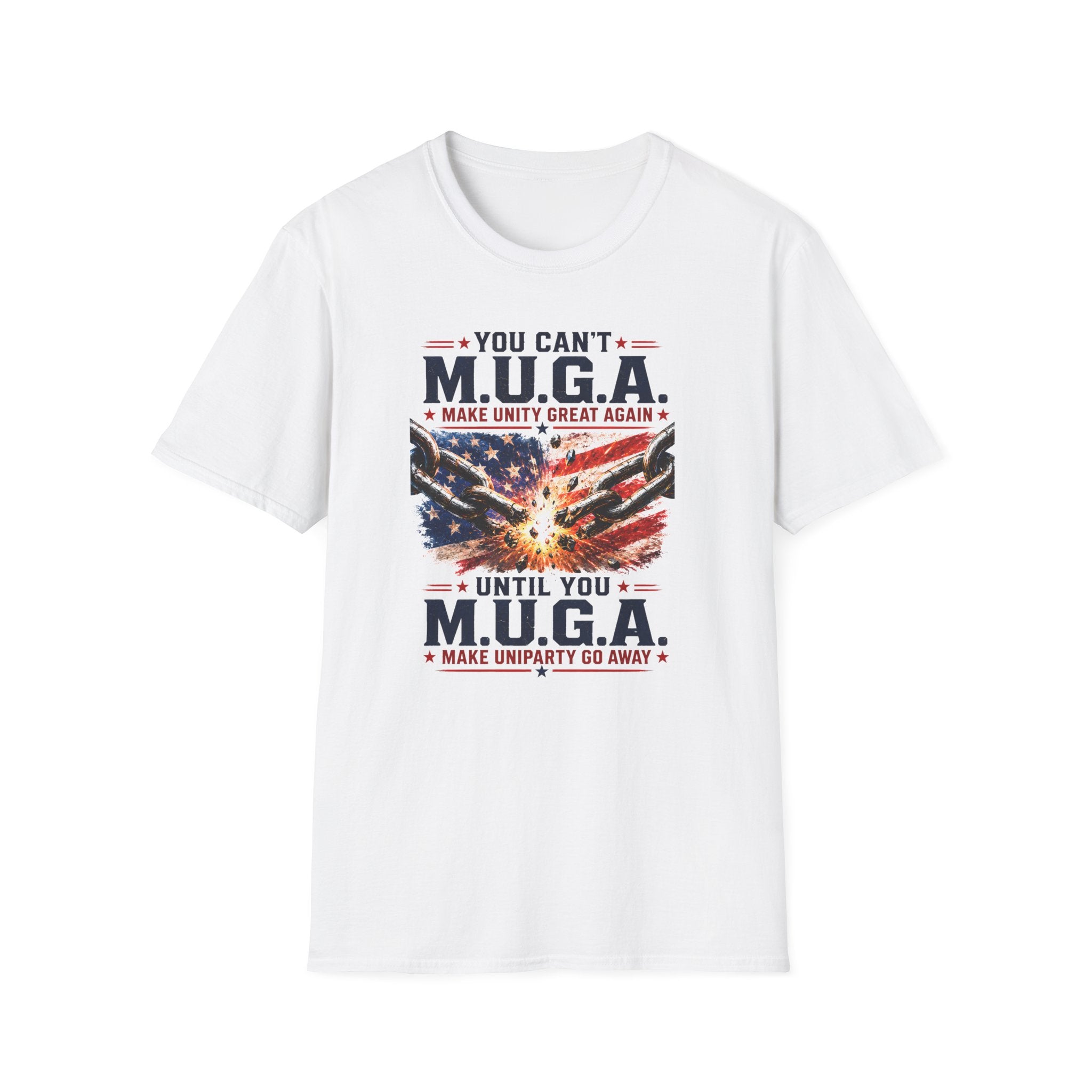 T-Shirt — "You Can't M.U.G.A. (Make Unity Great Again)" Patriotic Vintage Flag Tee