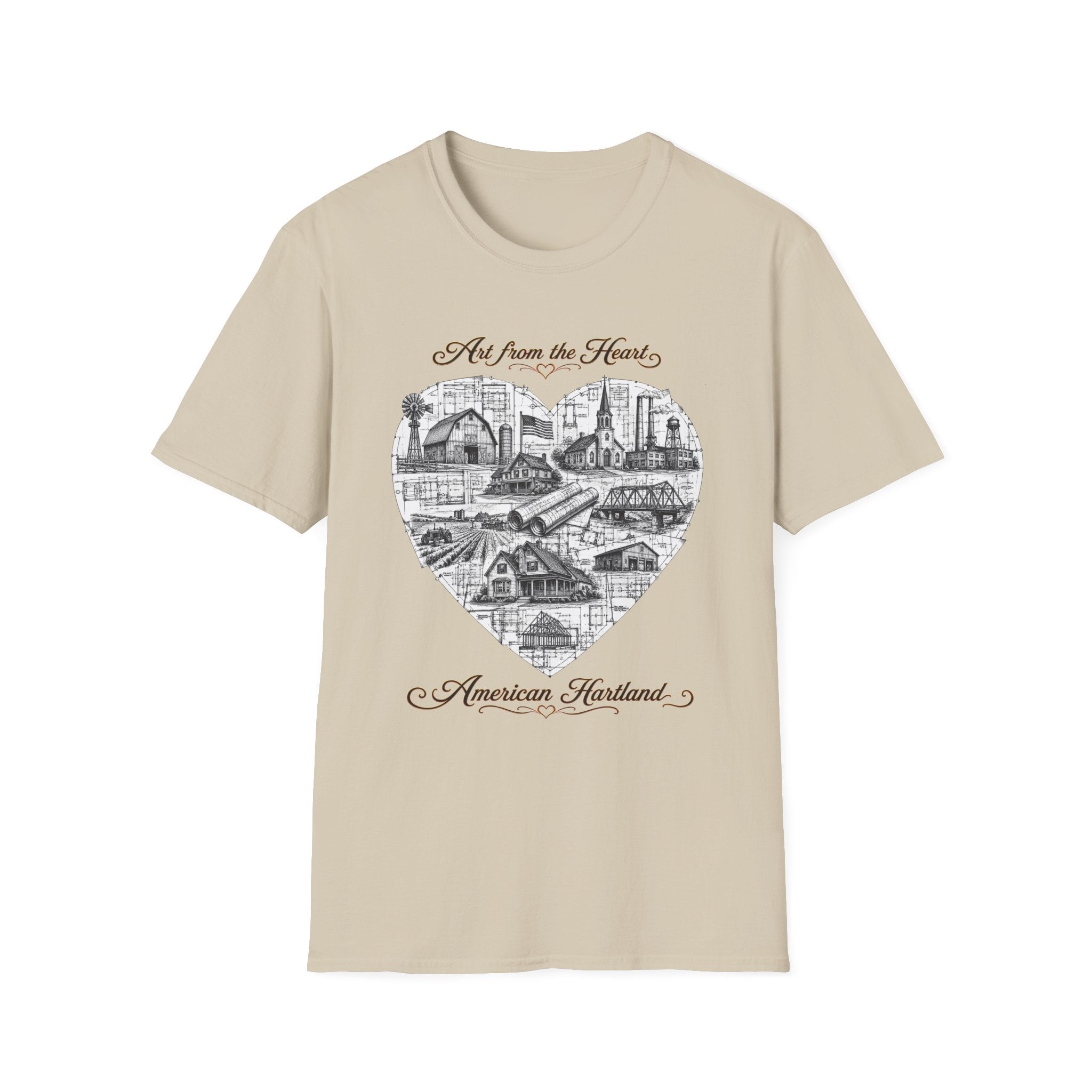 "Art from the Heart" Blueprint T-shirt