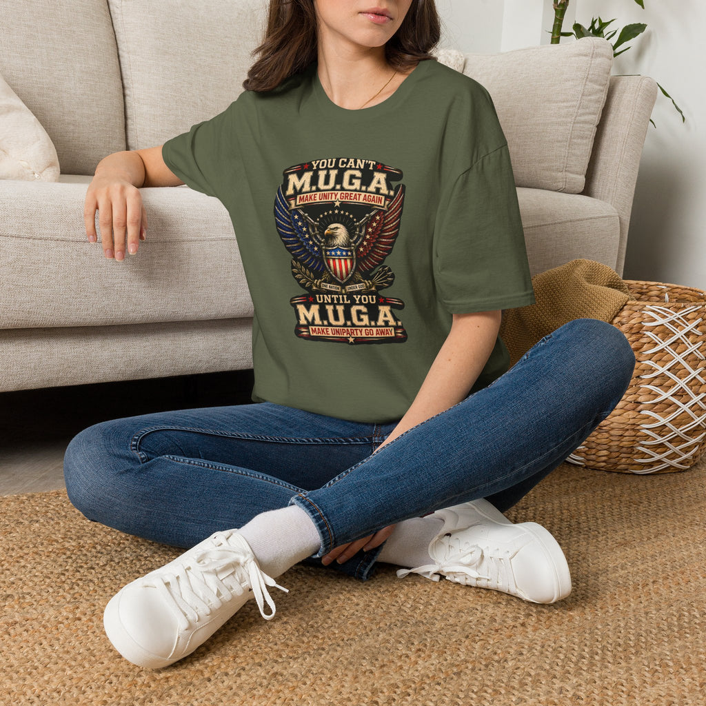 Make Unity Great Again T-Shirt — Patriotic Eagle M.U.G.A. Graphic Tee
