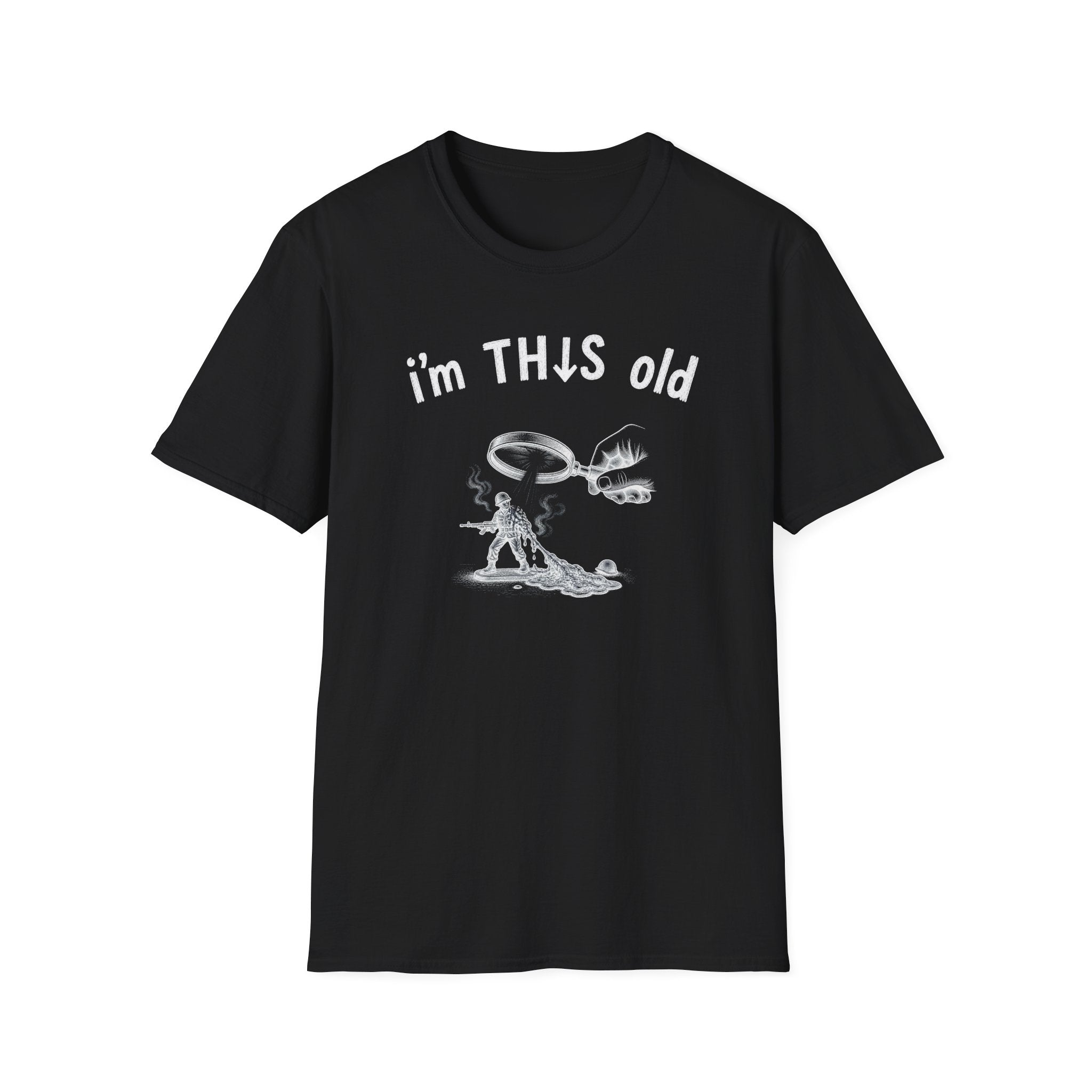 Vintage Detective 'I'm This Old' T-Shirt – Funny Retro Magnifying Glass Graphic