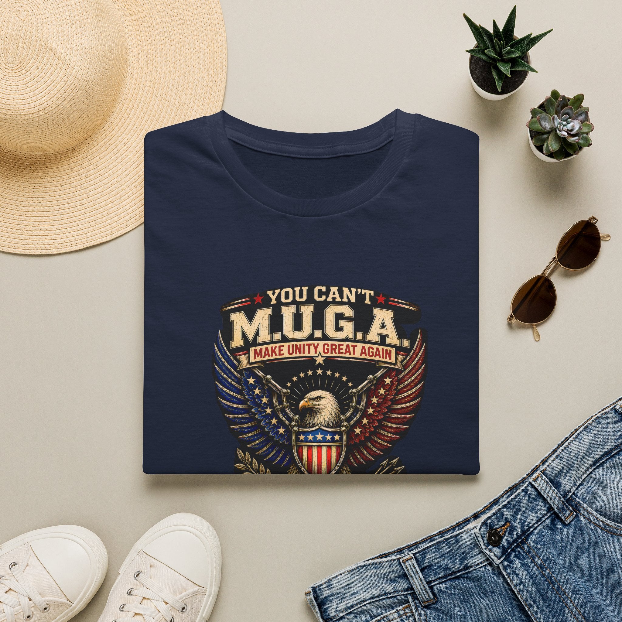 Make Unity Great Again T-Shirt — Patriotic Eagle M.U.G.A. Graphic Tee