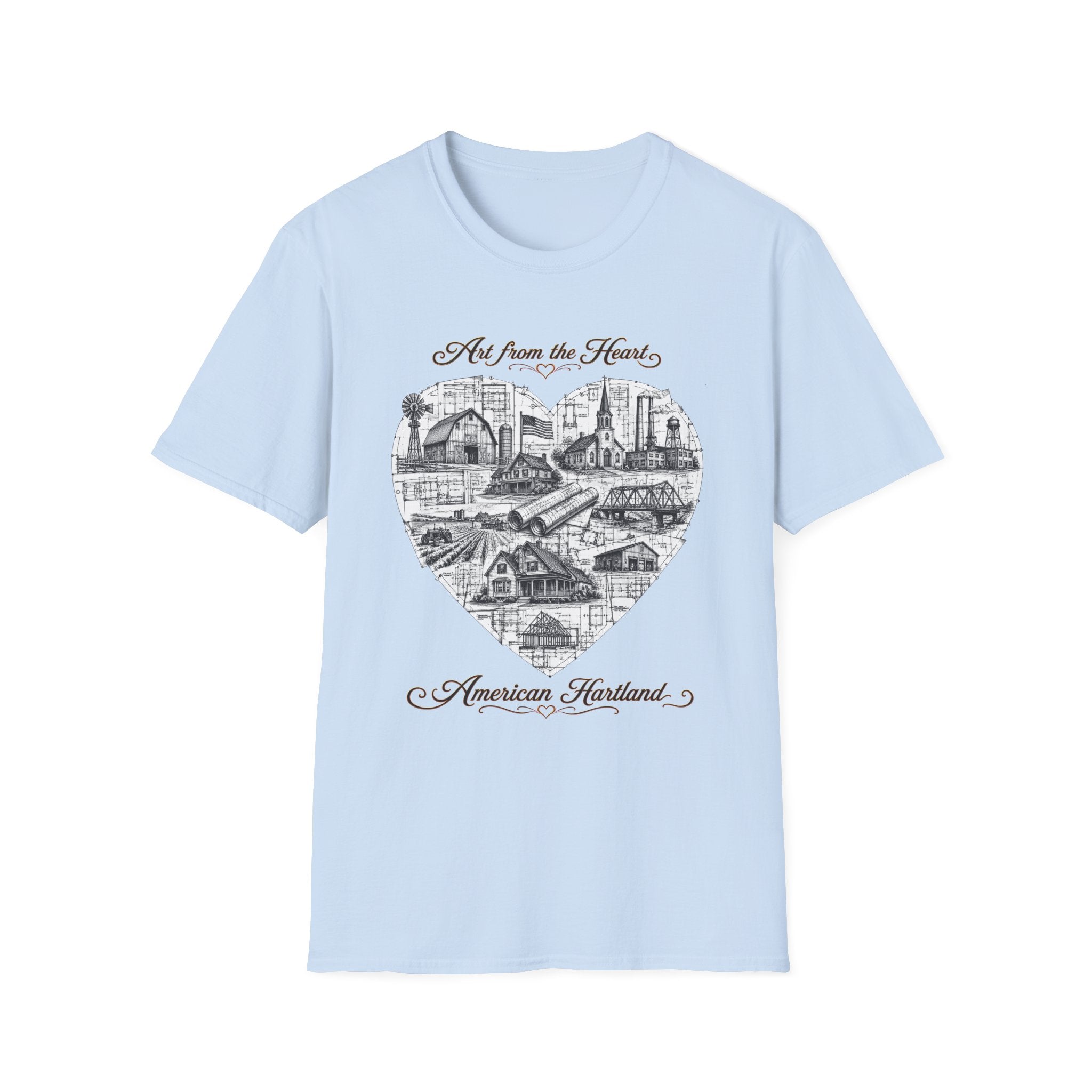 "Art from the Heart" Blueprint T-shirt