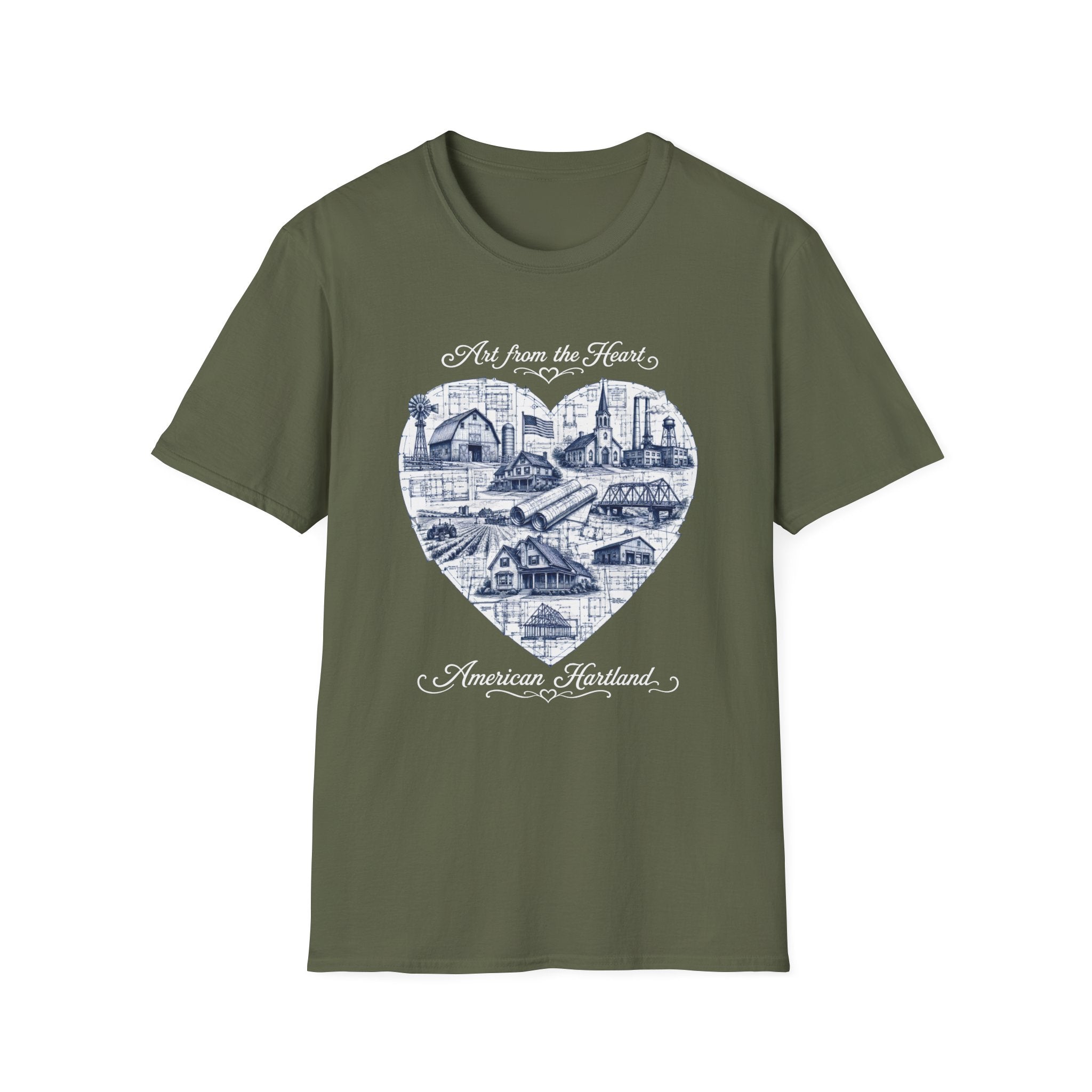"Art from the Heart" Blueprint T-shirt