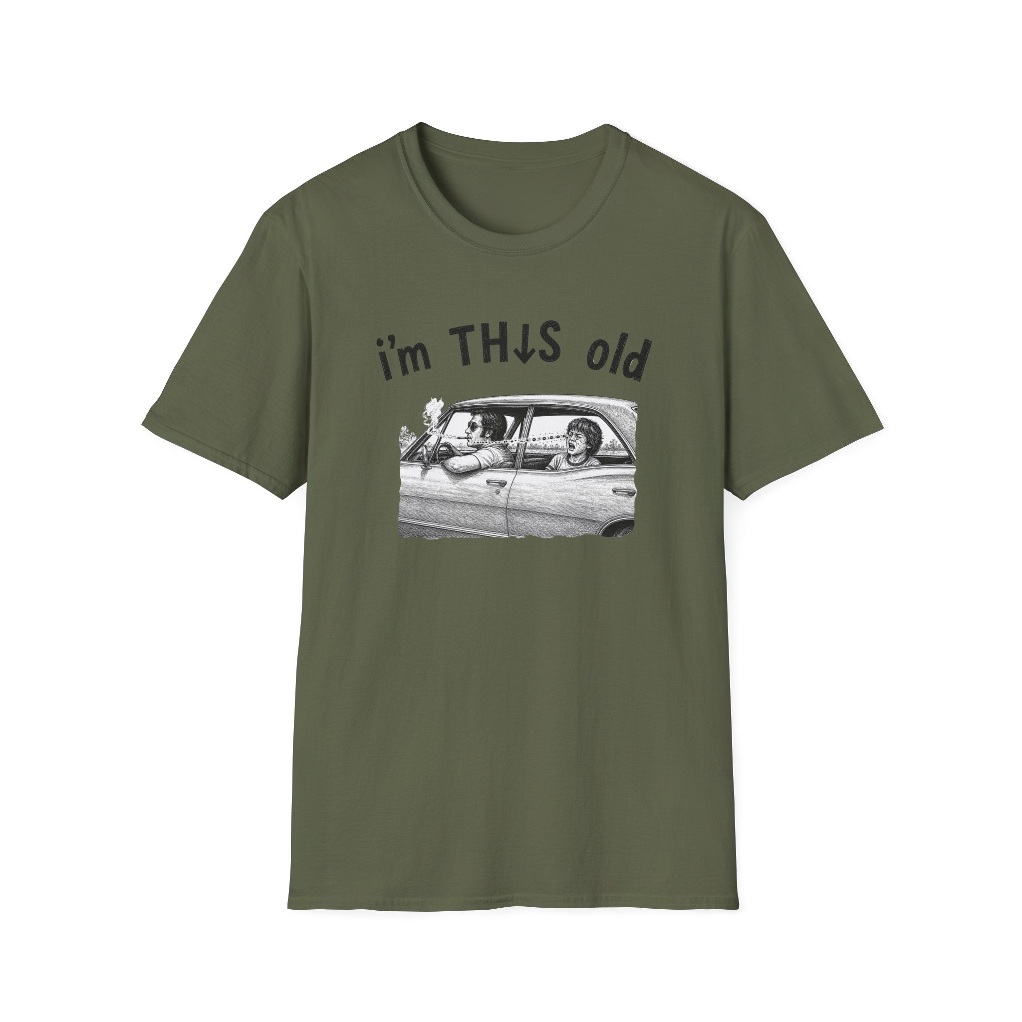 Retro 'I'm This Old' Vintage Car T‑Shirt — Funny Nostalgia Tee