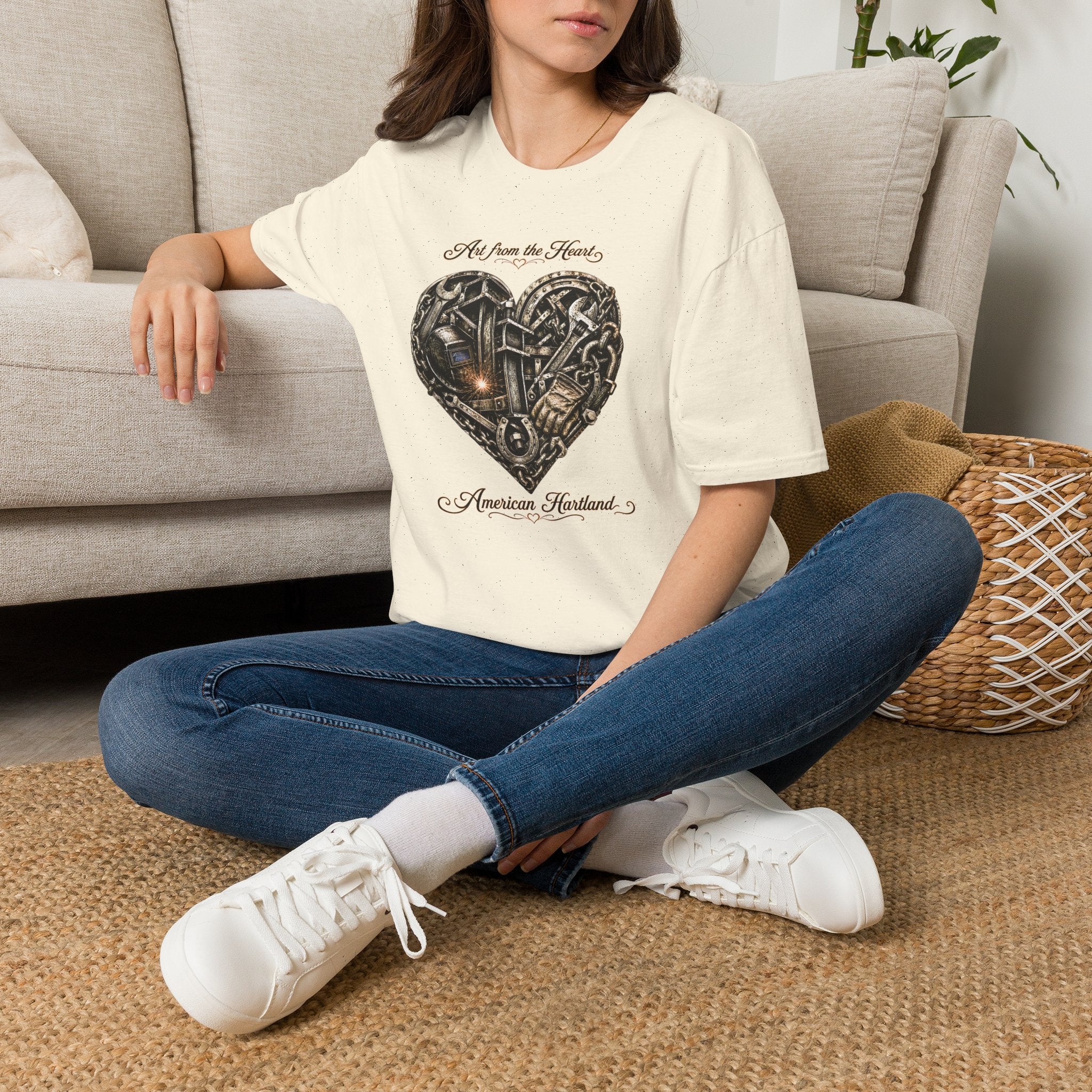 Heart of Metal Graphic Tee — “Art from the Heart”