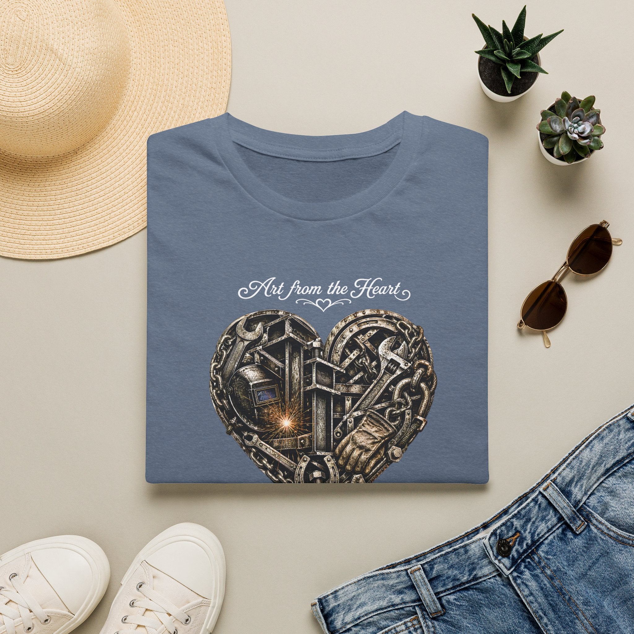 Heart of Metal Graphic Tee — “Art from the Heart”