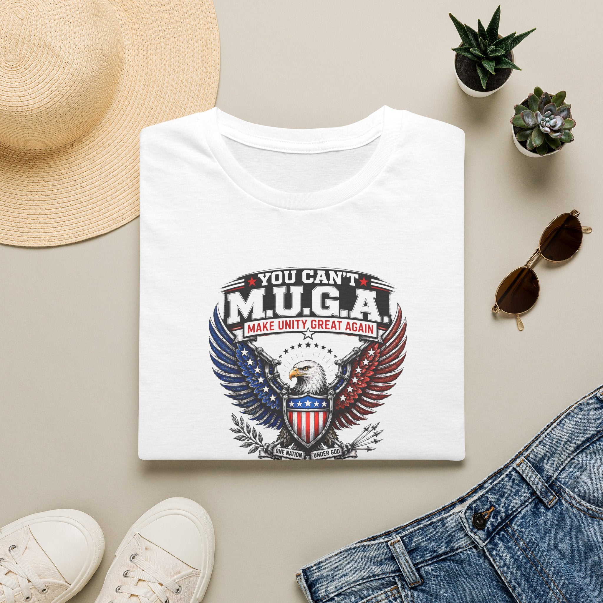Make Unity Great Again T-Shirt — Patriotic Eagle M.U.G.A. Graphic Tee