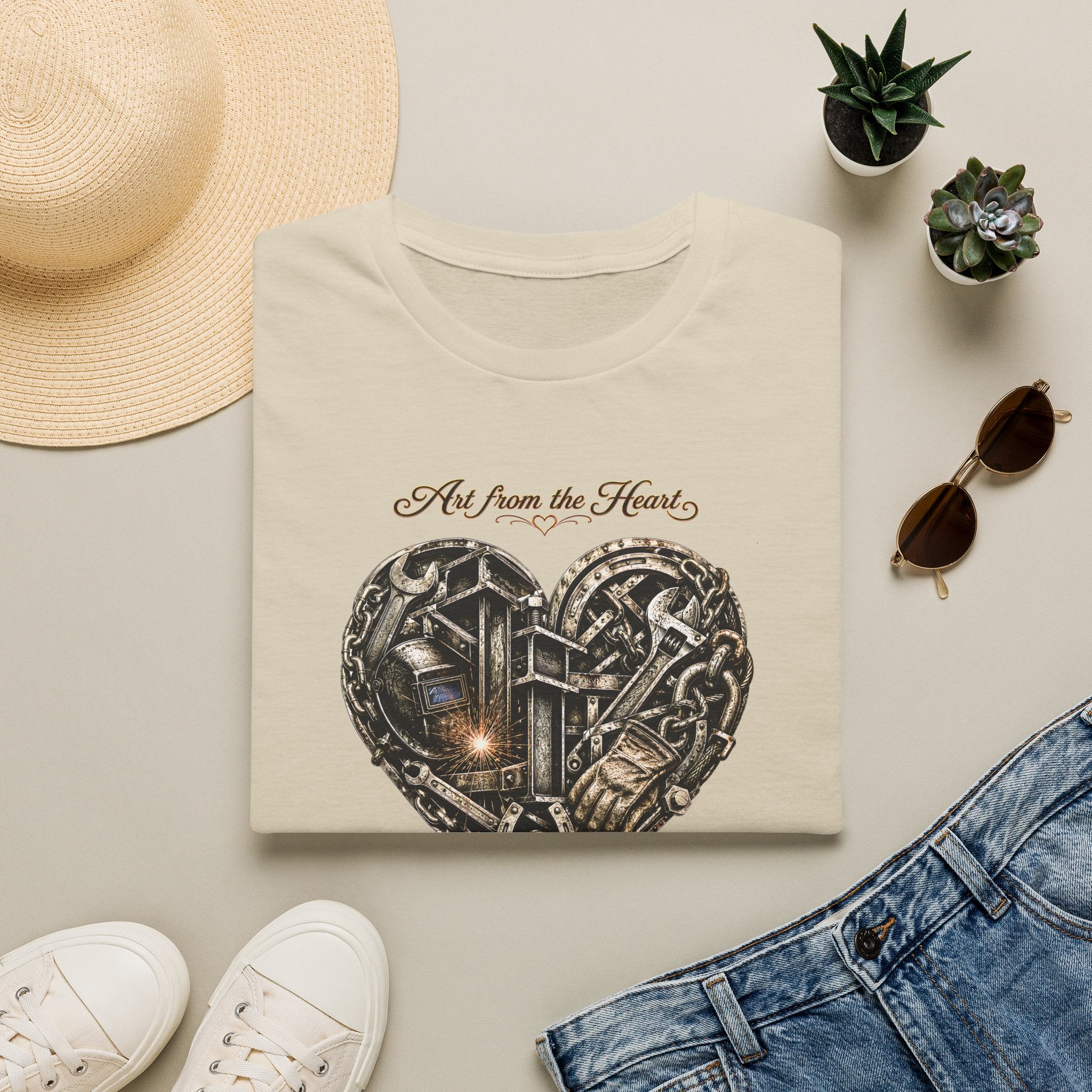 Heart of Metal Graphic Tee — “Art from the Heart”