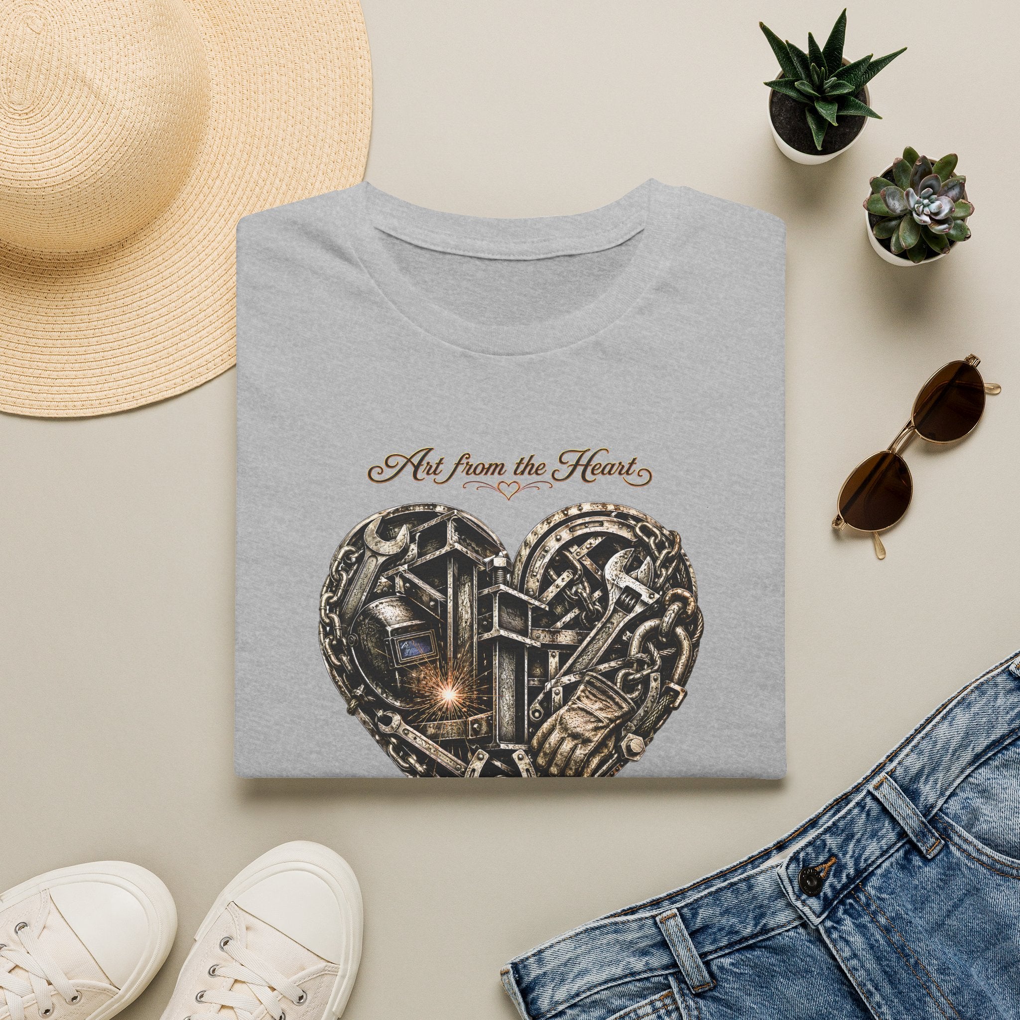 Heart of Metal Graphic Tee — “Art from the Heart”