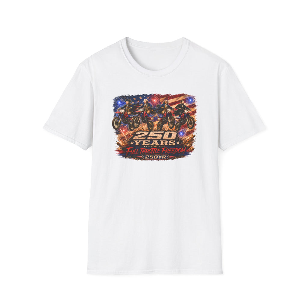 Motorcycle 250 Years T‑Shirt — Full Throttle Freedom Graphic Tee