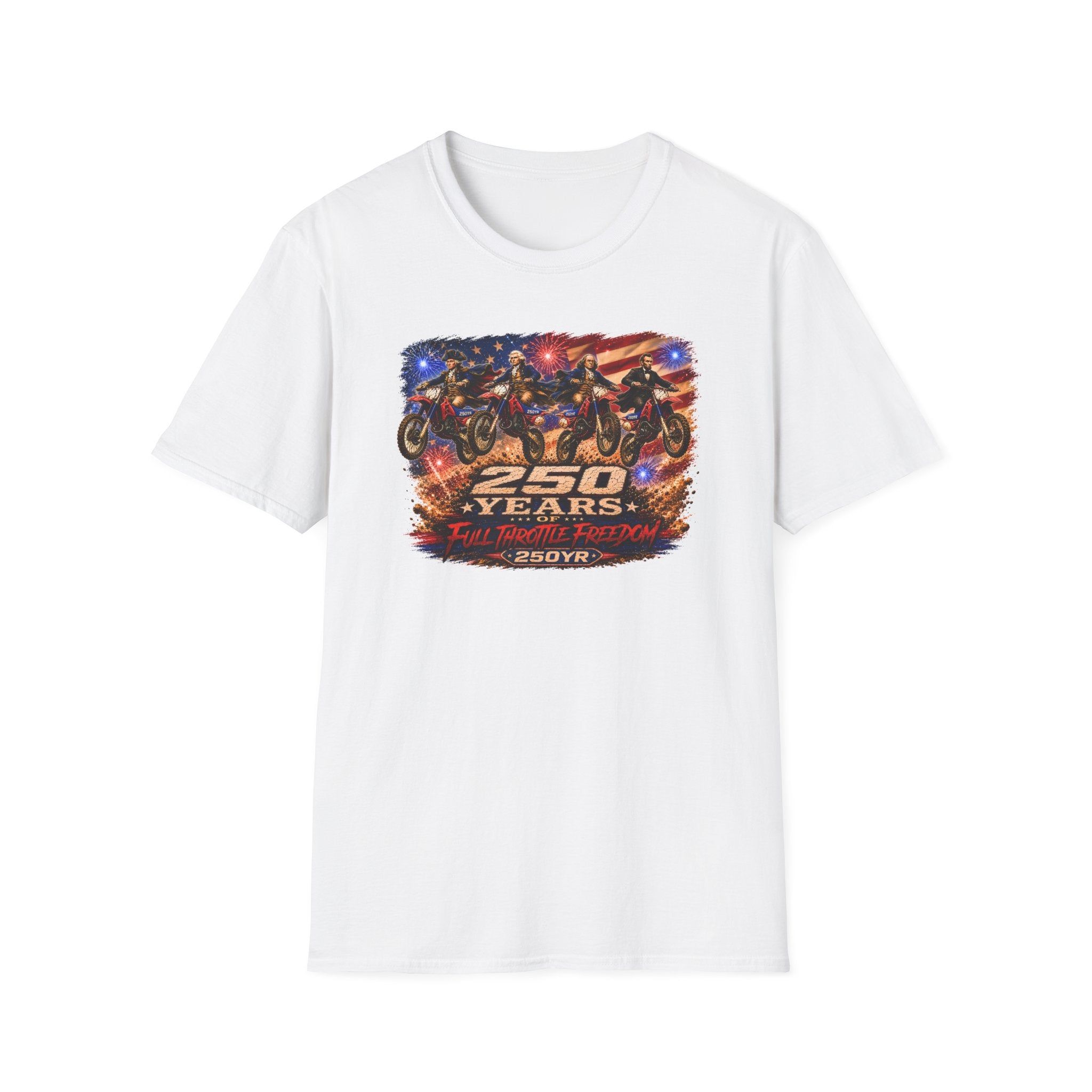Motorcycle 250 Years T‑Shirt — Full Throttle Freedom Graphic Tee